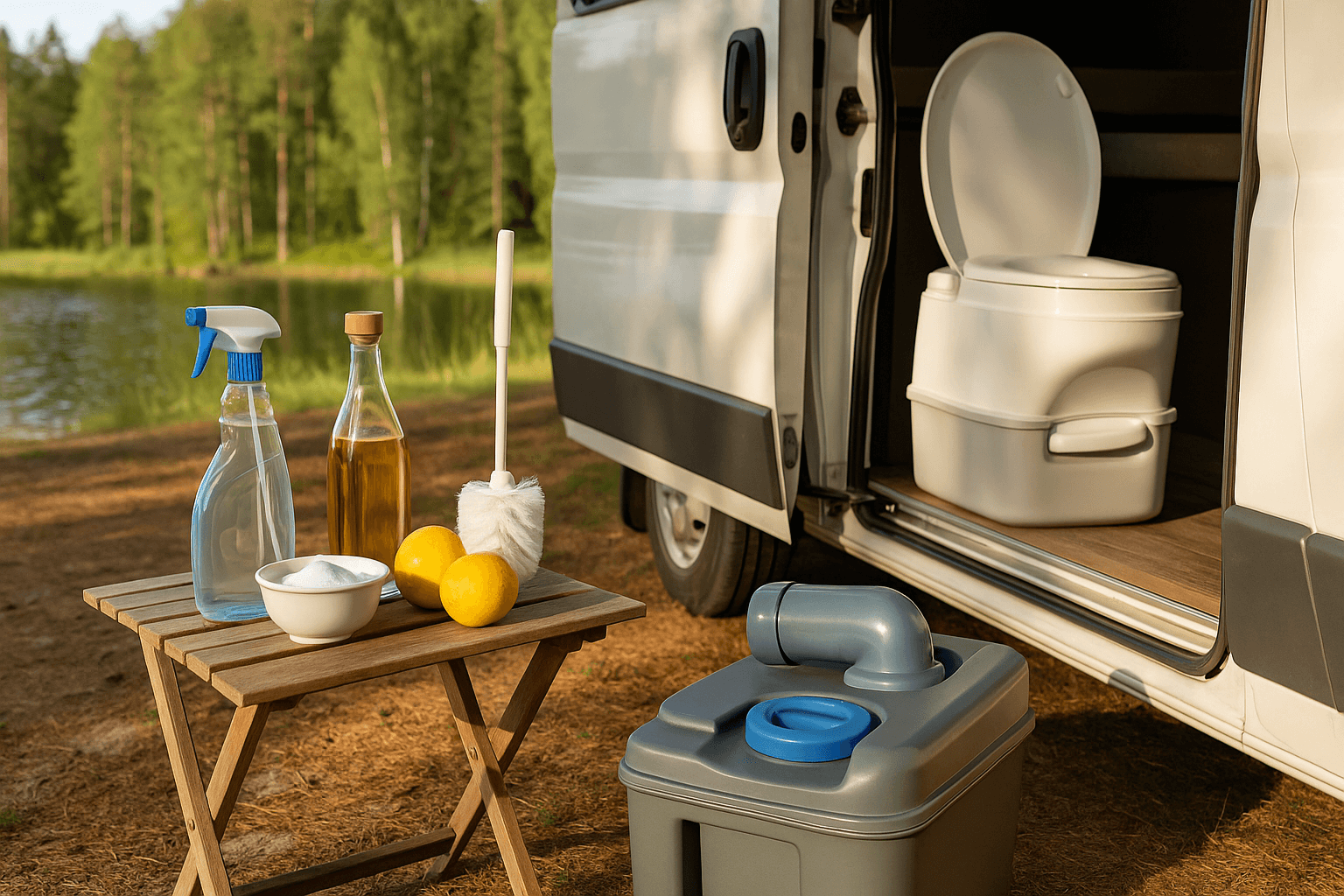 Campingtoilette reinigen Hausmittel