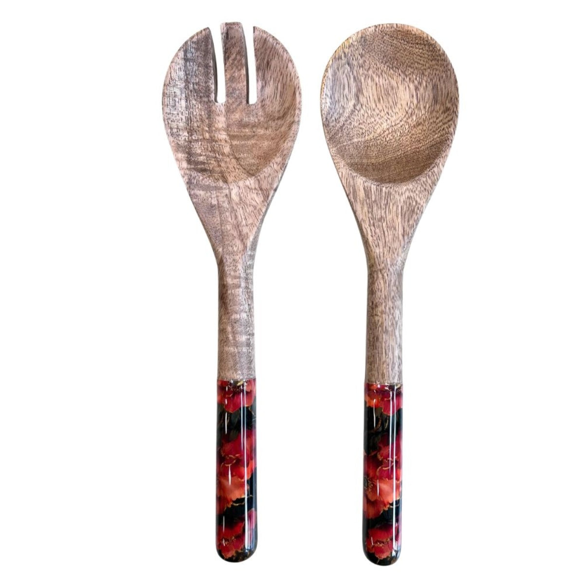 Mangoholz Schale "Red Poppy"