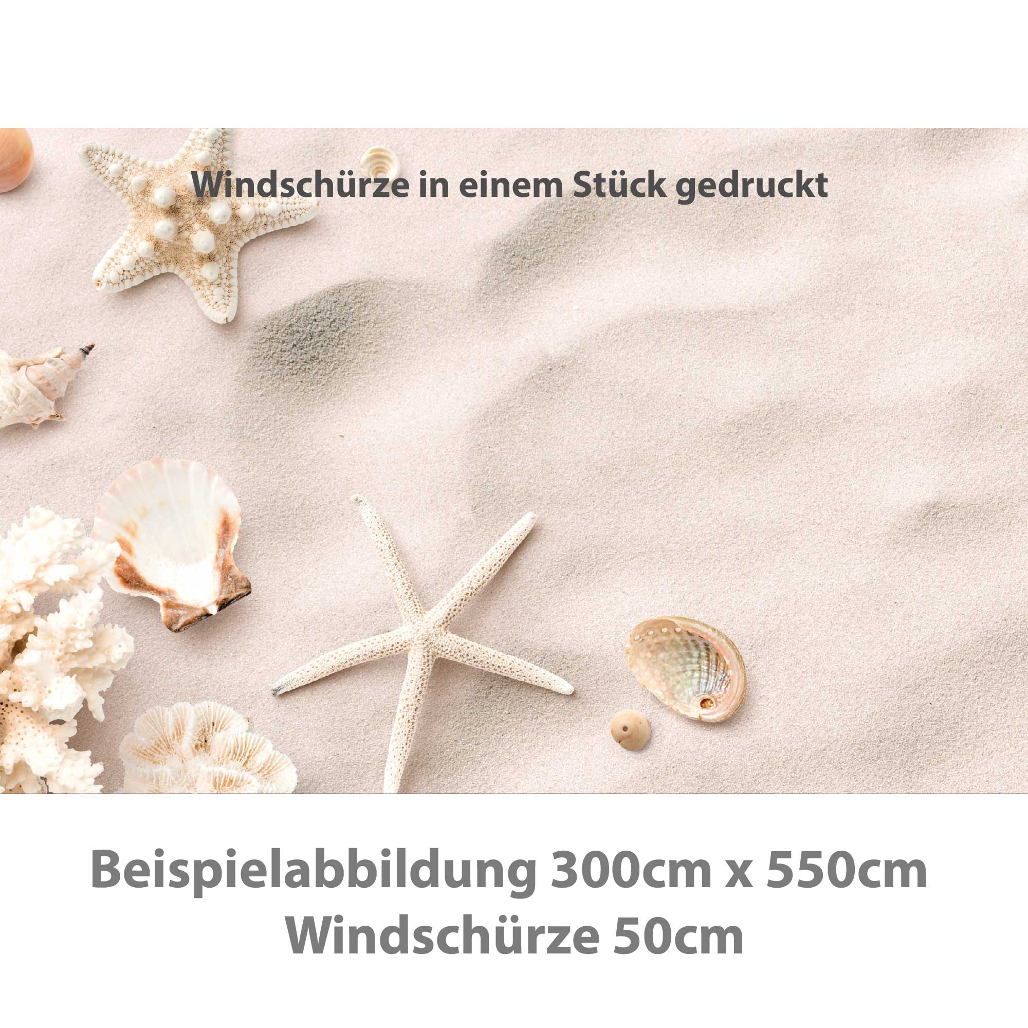 Einteiliger PVC Vorzeltteppich - "Beach"