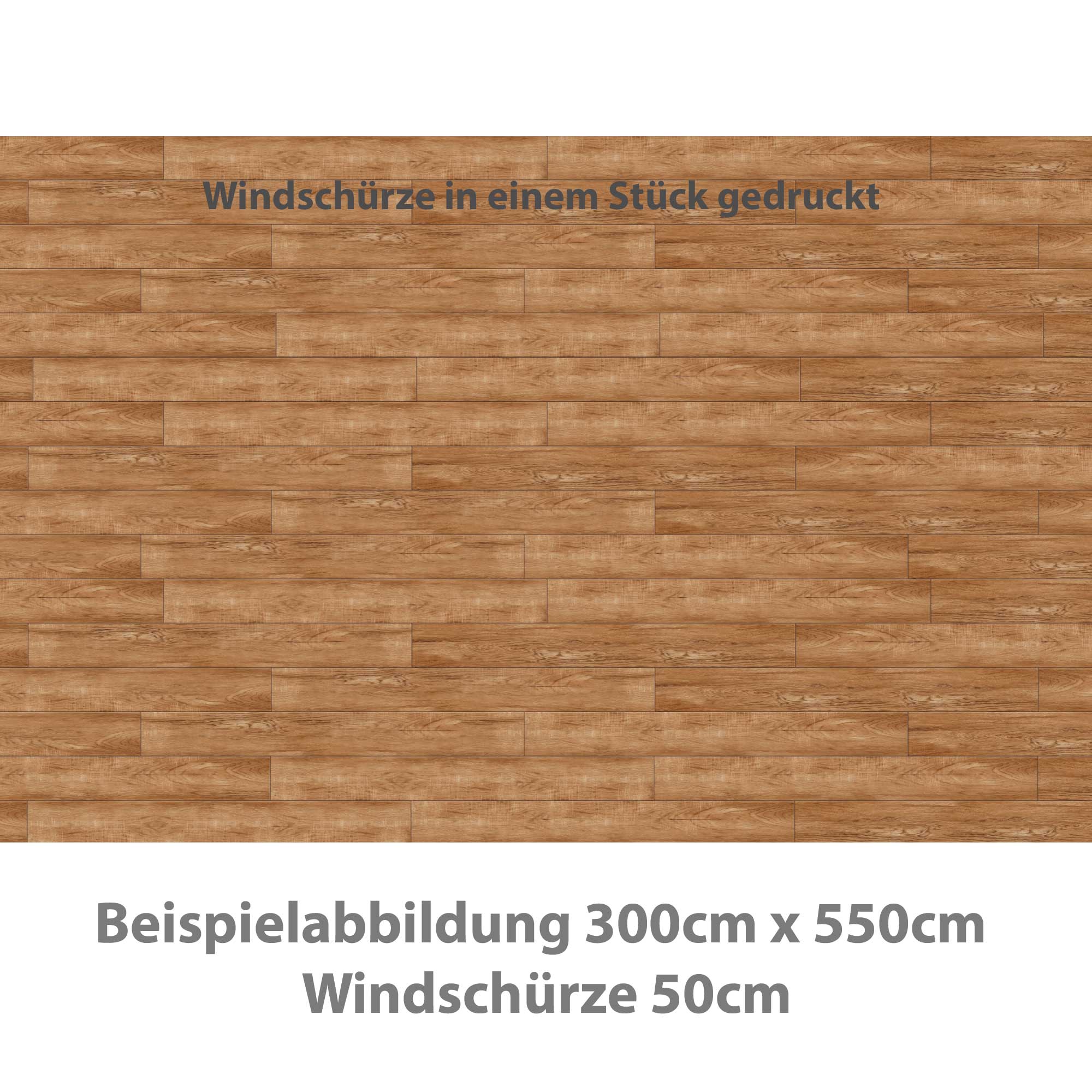 Einteiliger PVC Vorzeltteppich - "Parkett"