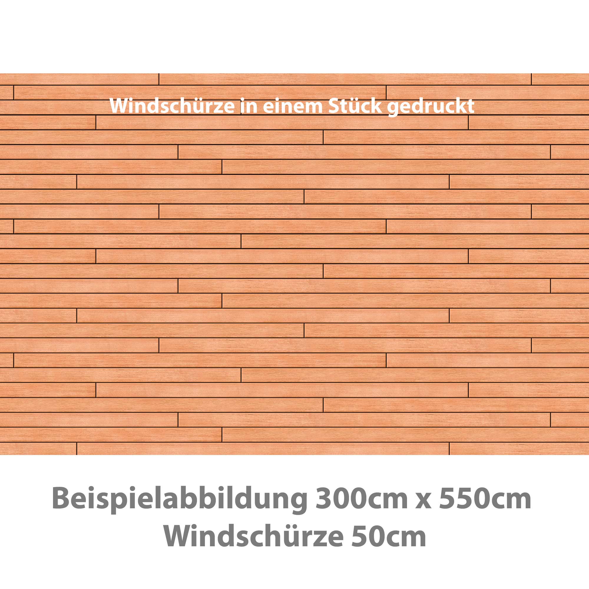 Einteiliger PVC Vorzeltteppich - "TEAK"