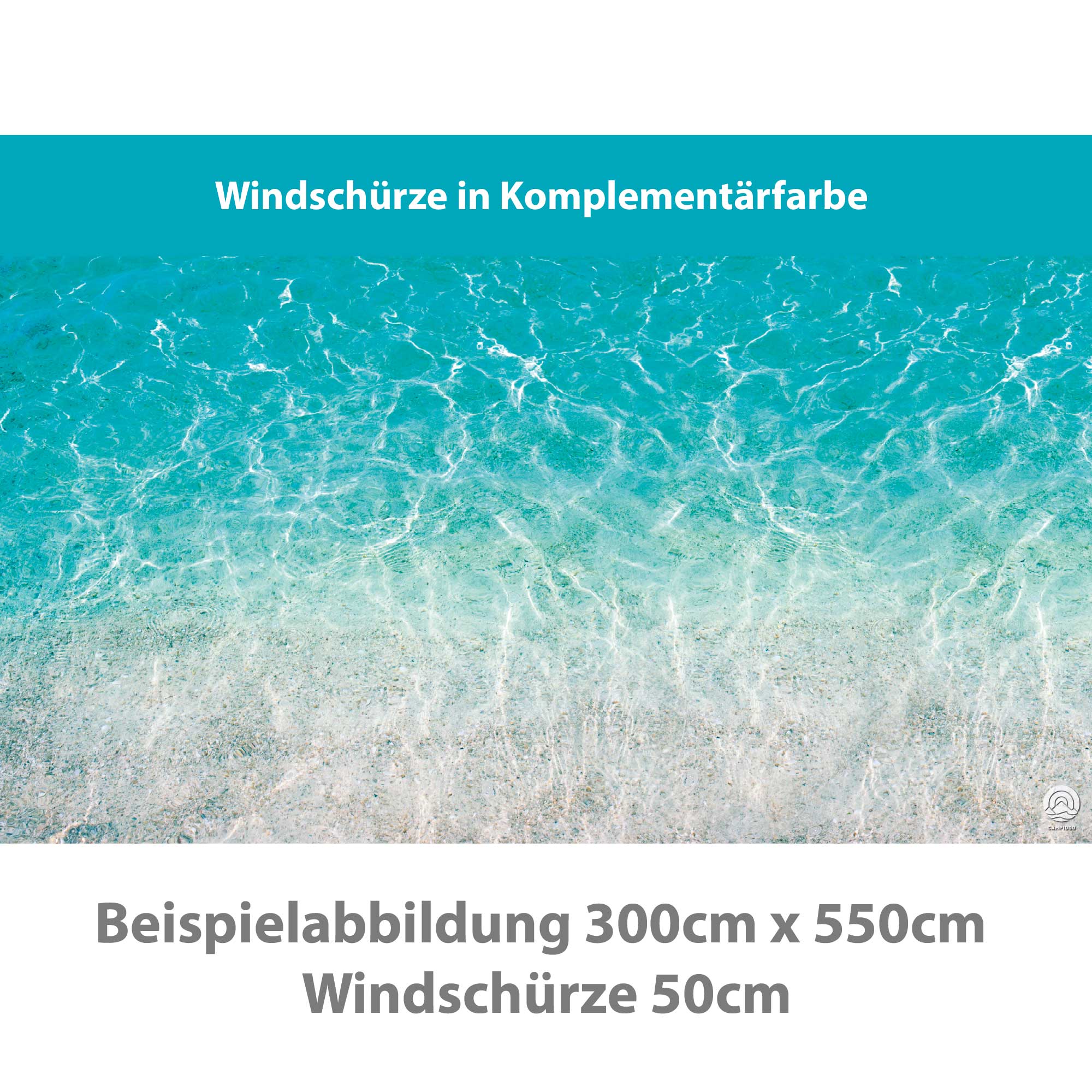 PREMIUM Vorzeltteppich mit abnehmbarer Windschürze - "Kroatien"