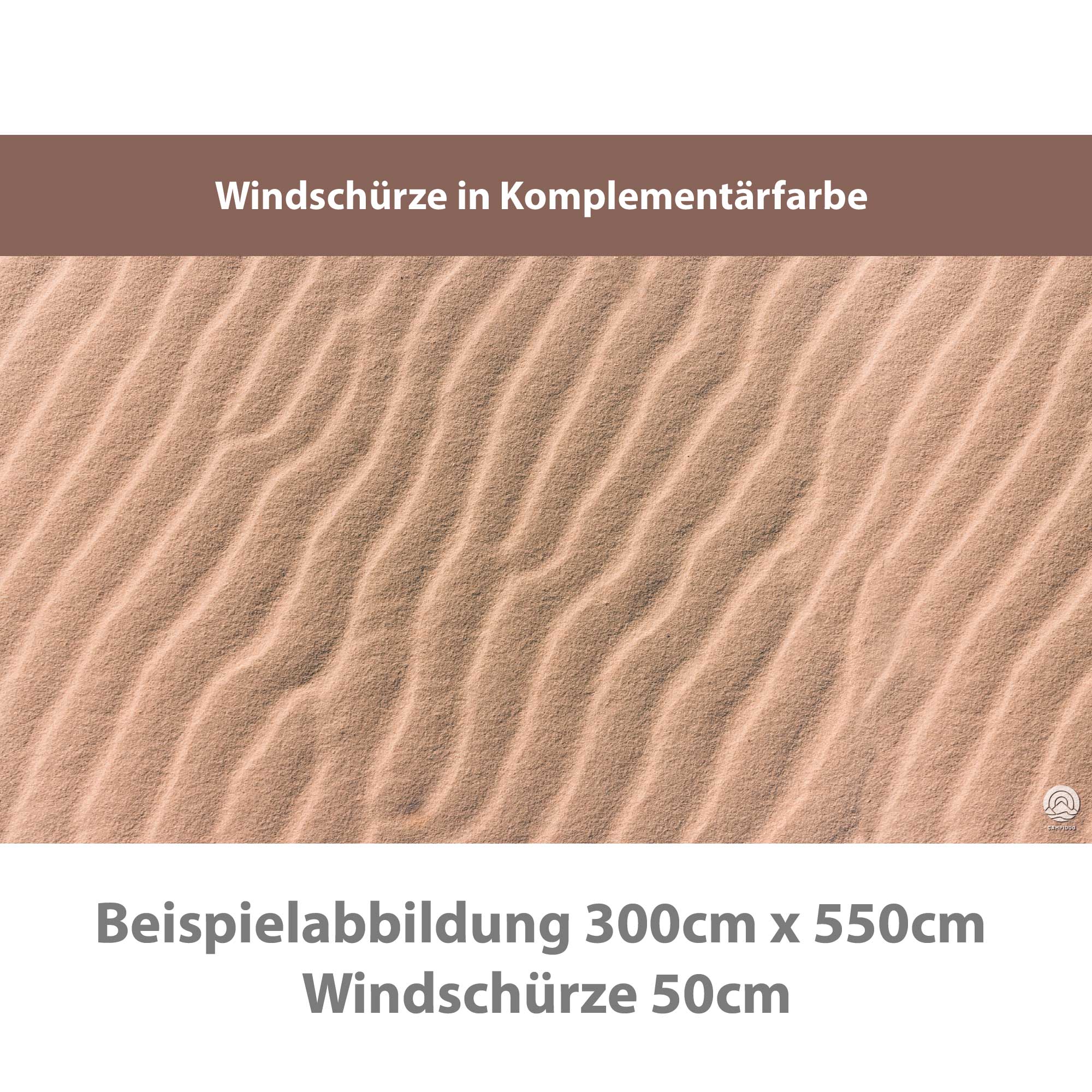 PREMIUM Vorzeltteppich für WIGO Rolli Plus - "Sand"