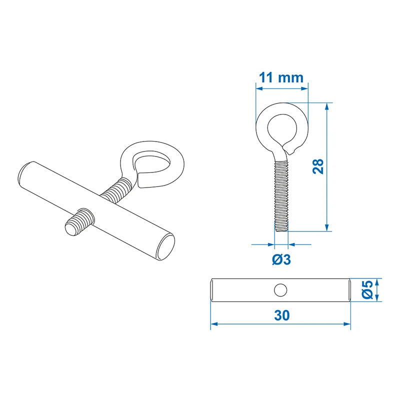 Campidoo Nutenstein für Thule Markise 5mm