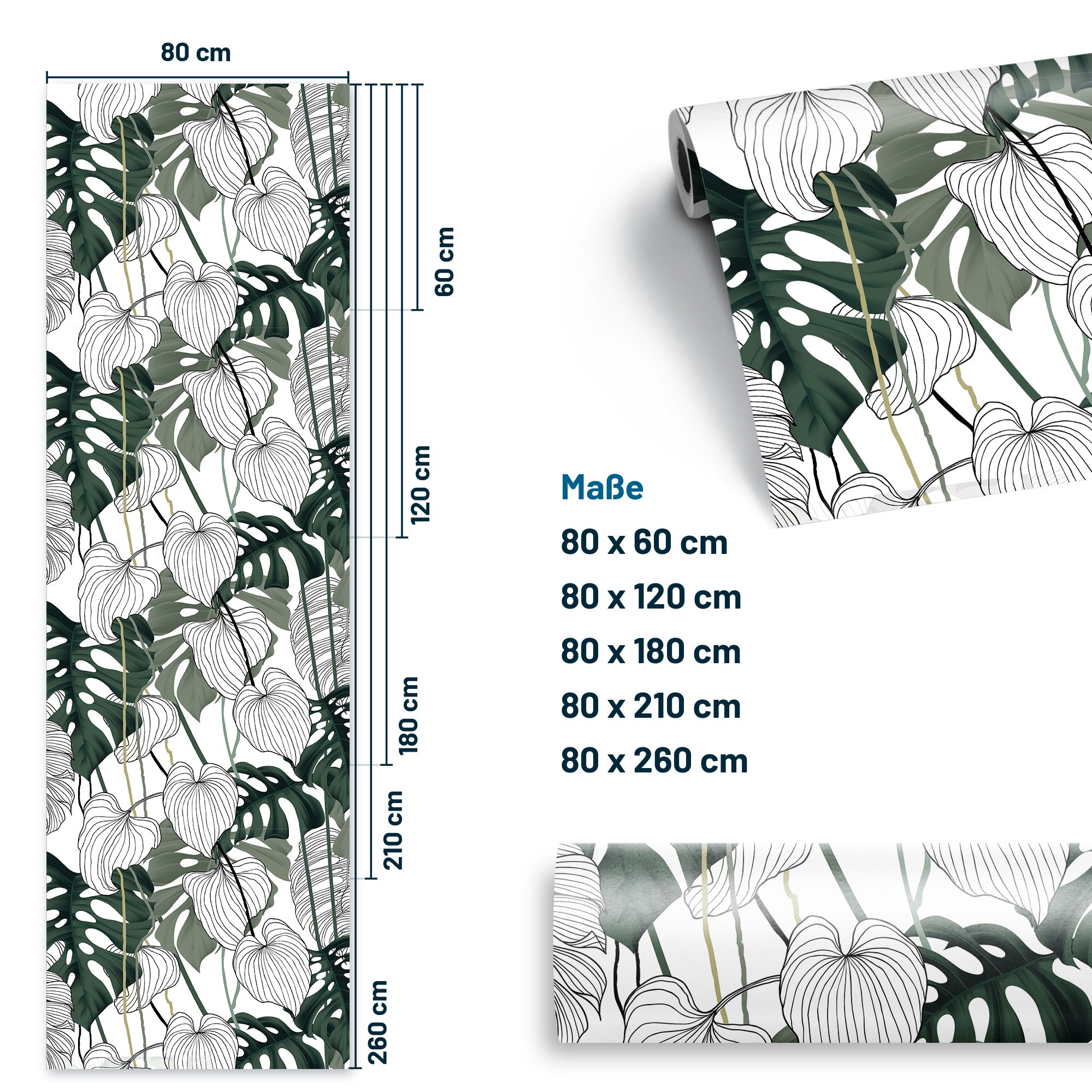 Furniture foil New Retro forest of leaves
