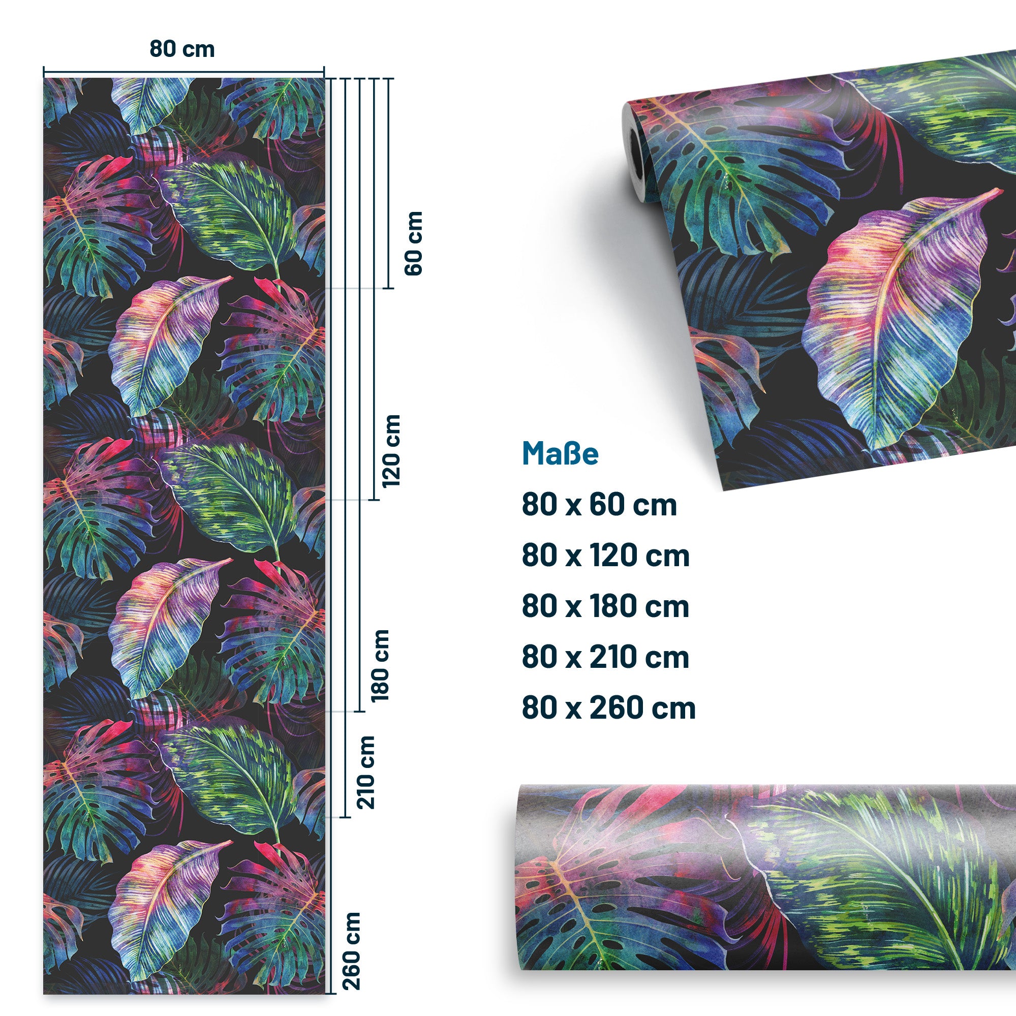 Furniture foil Monstera Neon Flowers