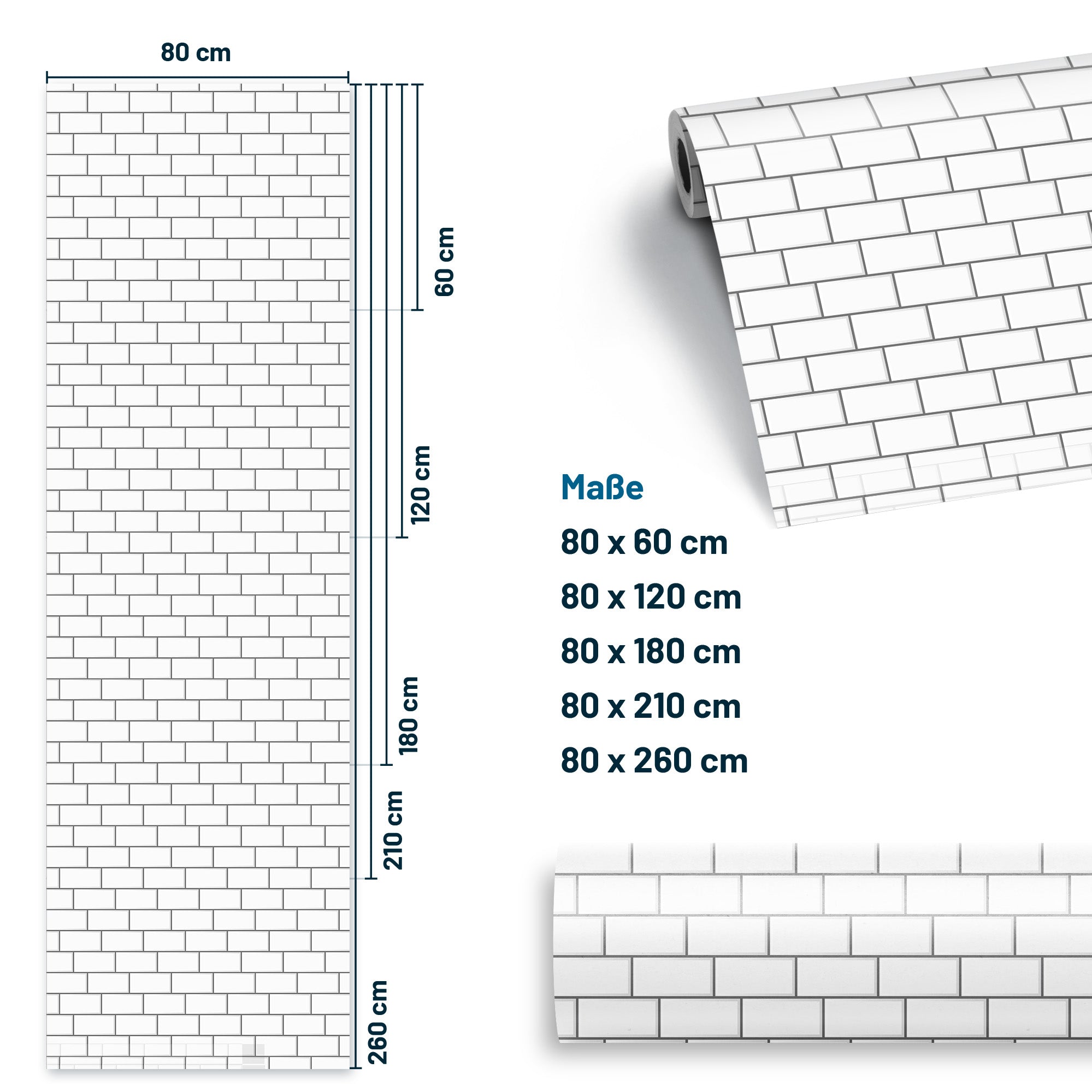 Furniture foil white tiles