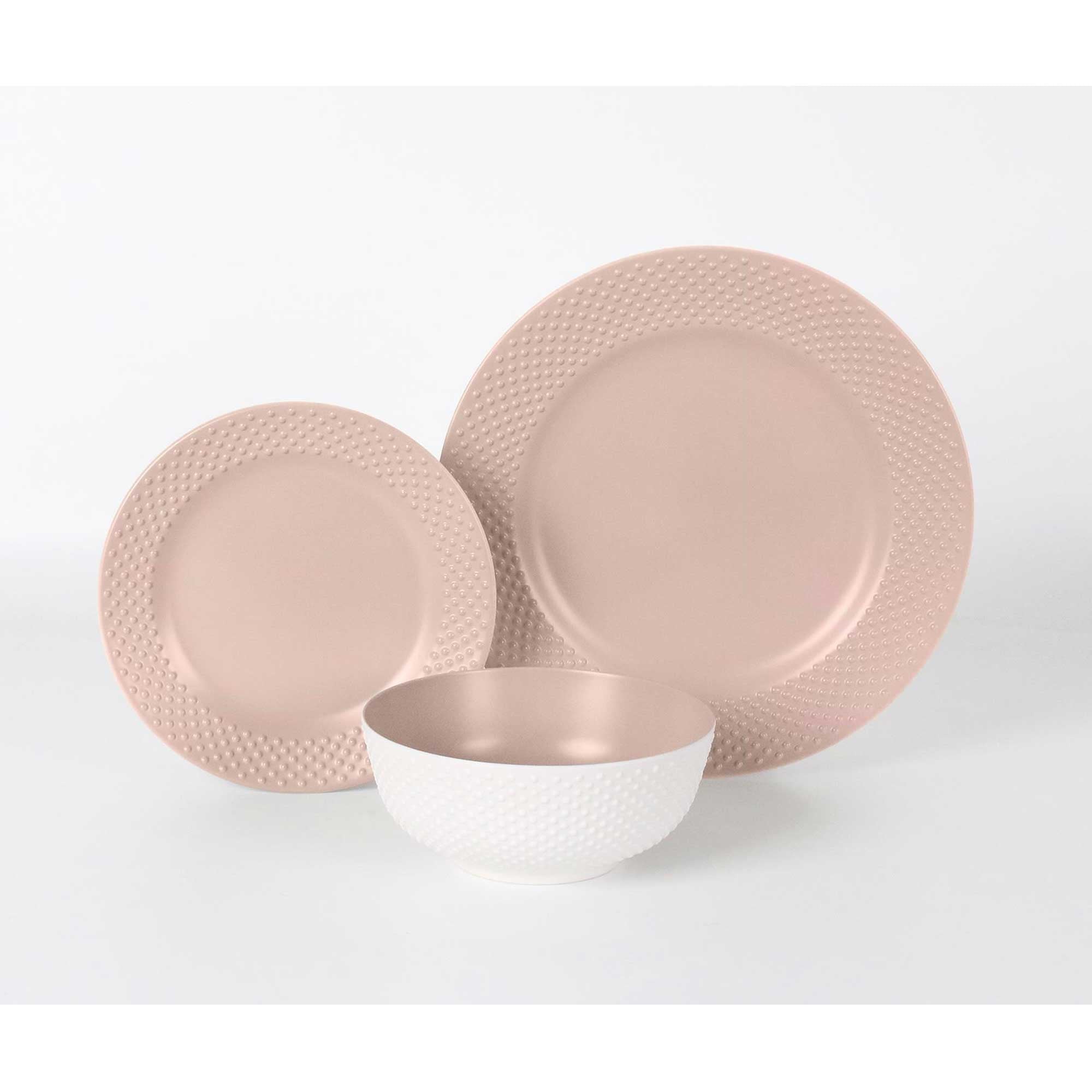 camping geschirr set Camping Geschirr-Set Roségold 12-teilig