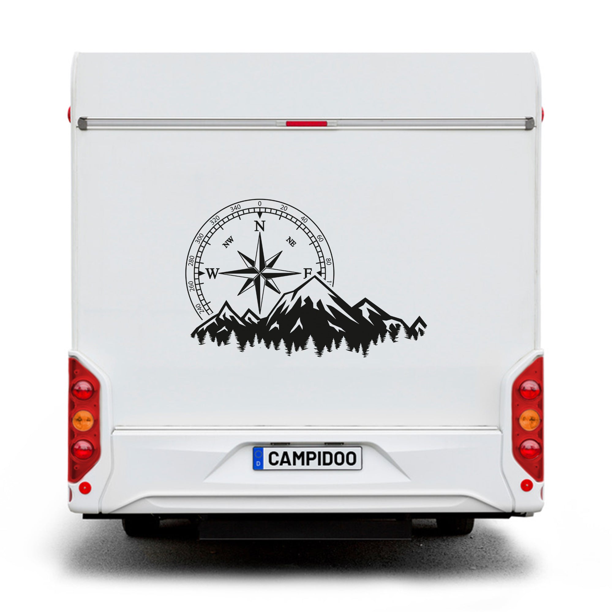 Adhesivo de camping "Hacia el mar"