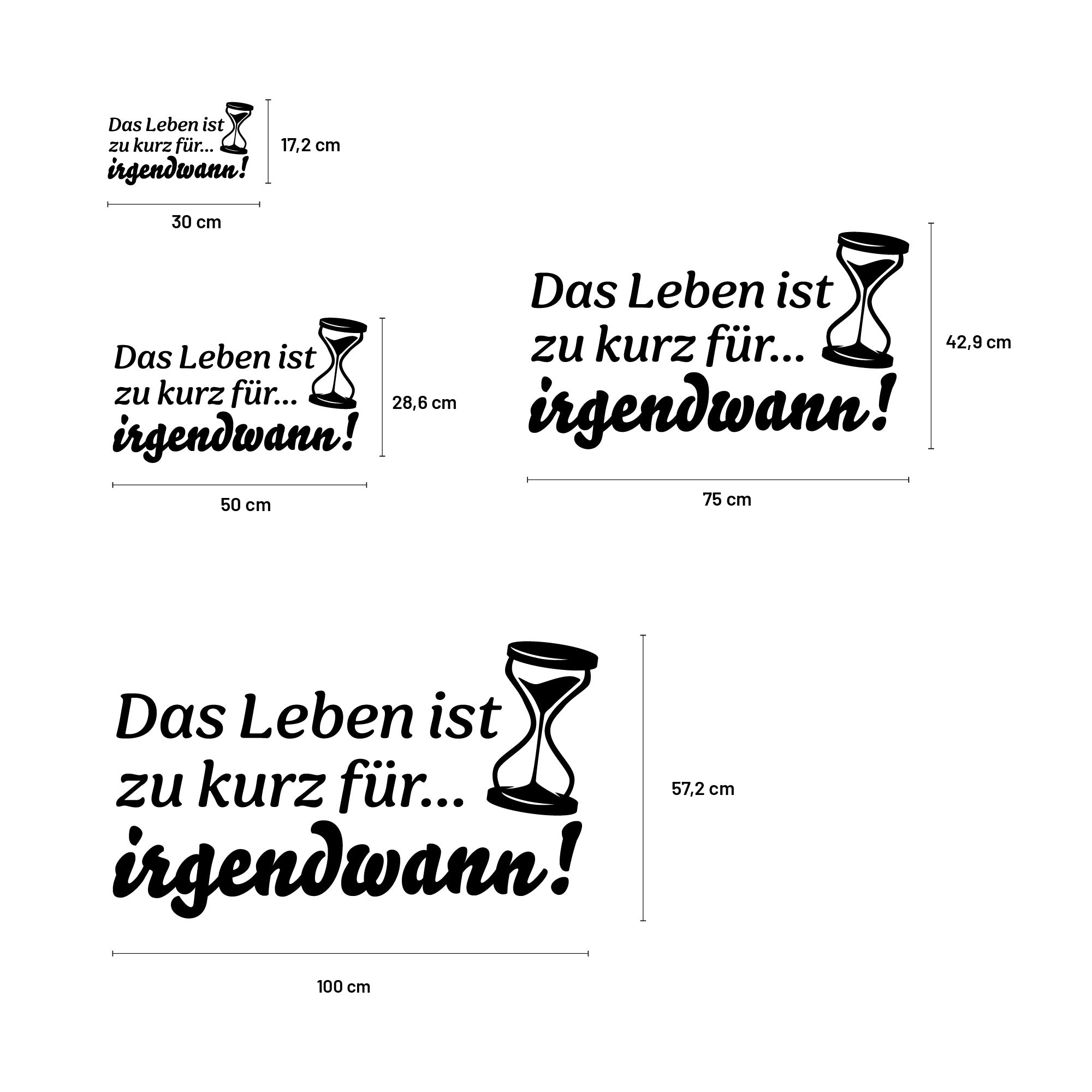 Aufkleber „Irgendwann…“