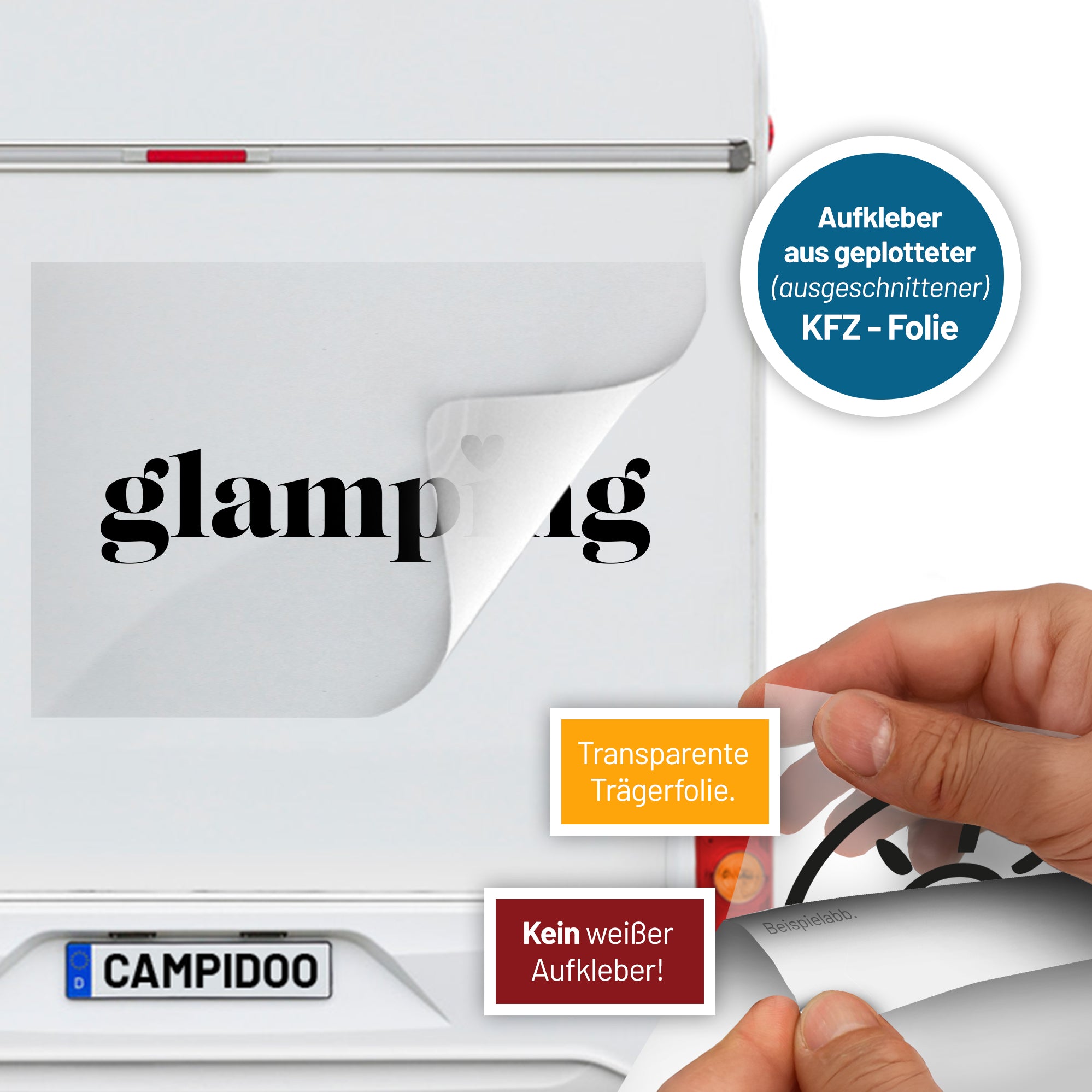 Aufkleber „glamping Style 3“