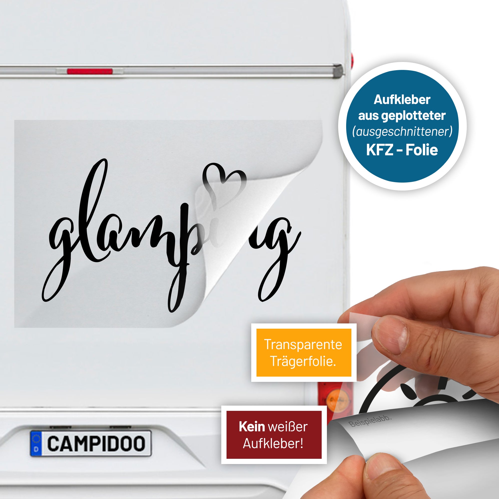 Aufkleber „glamping Style 1“