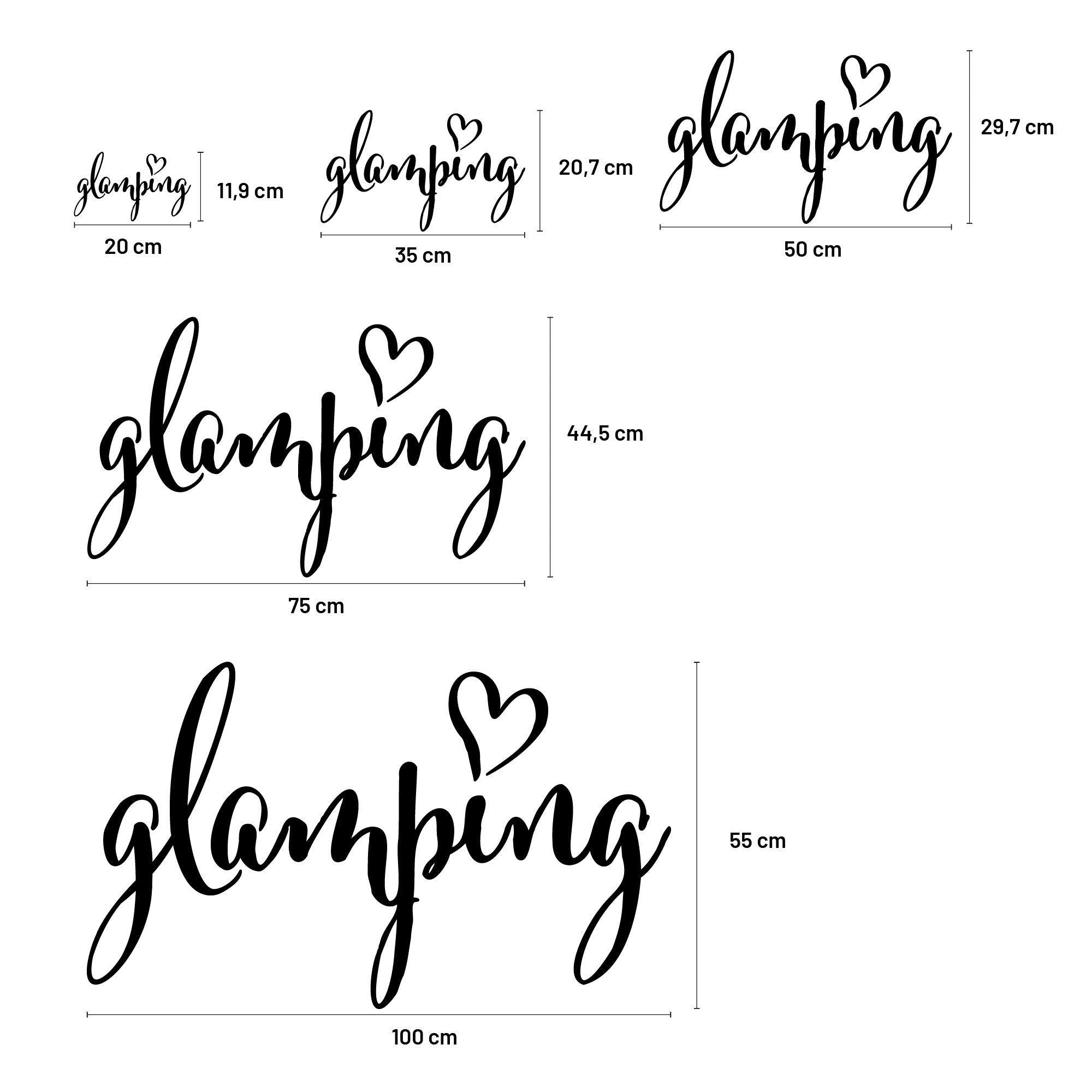 Aufkleber „glamping Style 1“