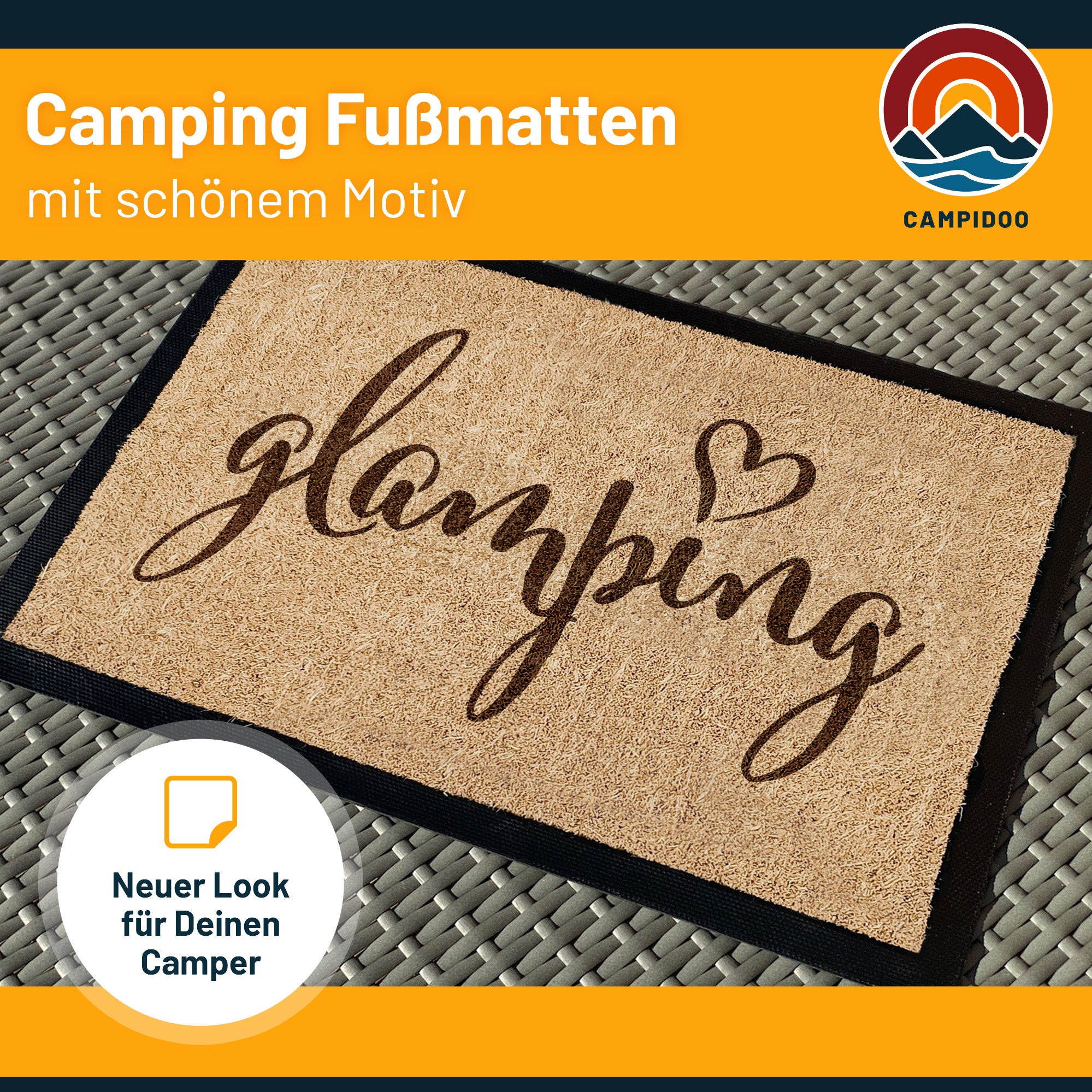 Camping Fussmatte "Glamping 3"