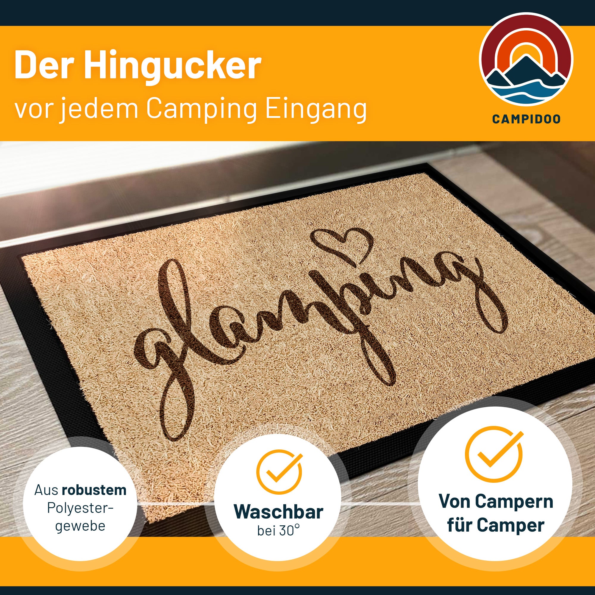 Camping Fussmatte "Glamping 3"