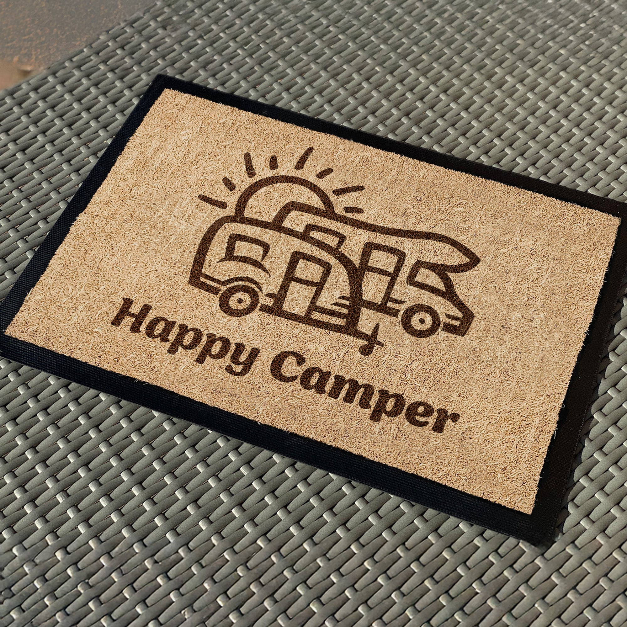 Camping Fussmatte "Happy Camper"