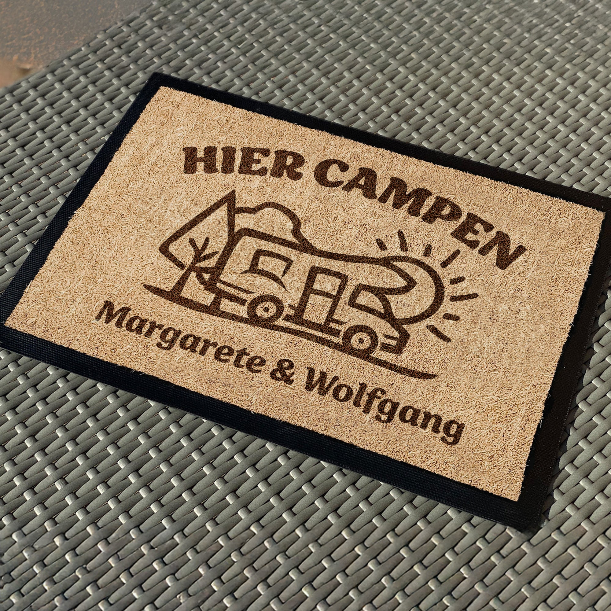 Doormat "Pension Grandma & Grandpa - "Wood"