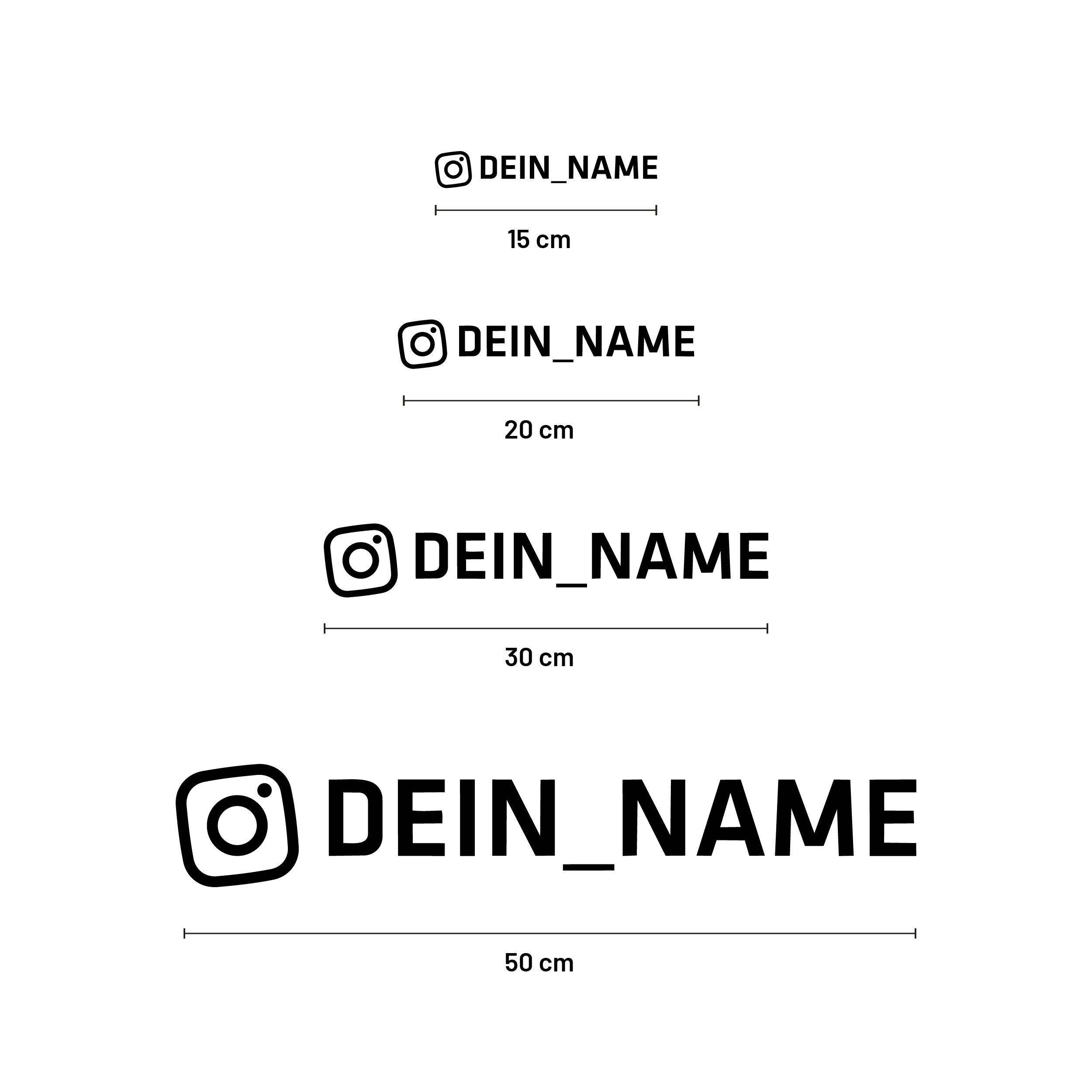 Pegatina "Nombre de Instagram"