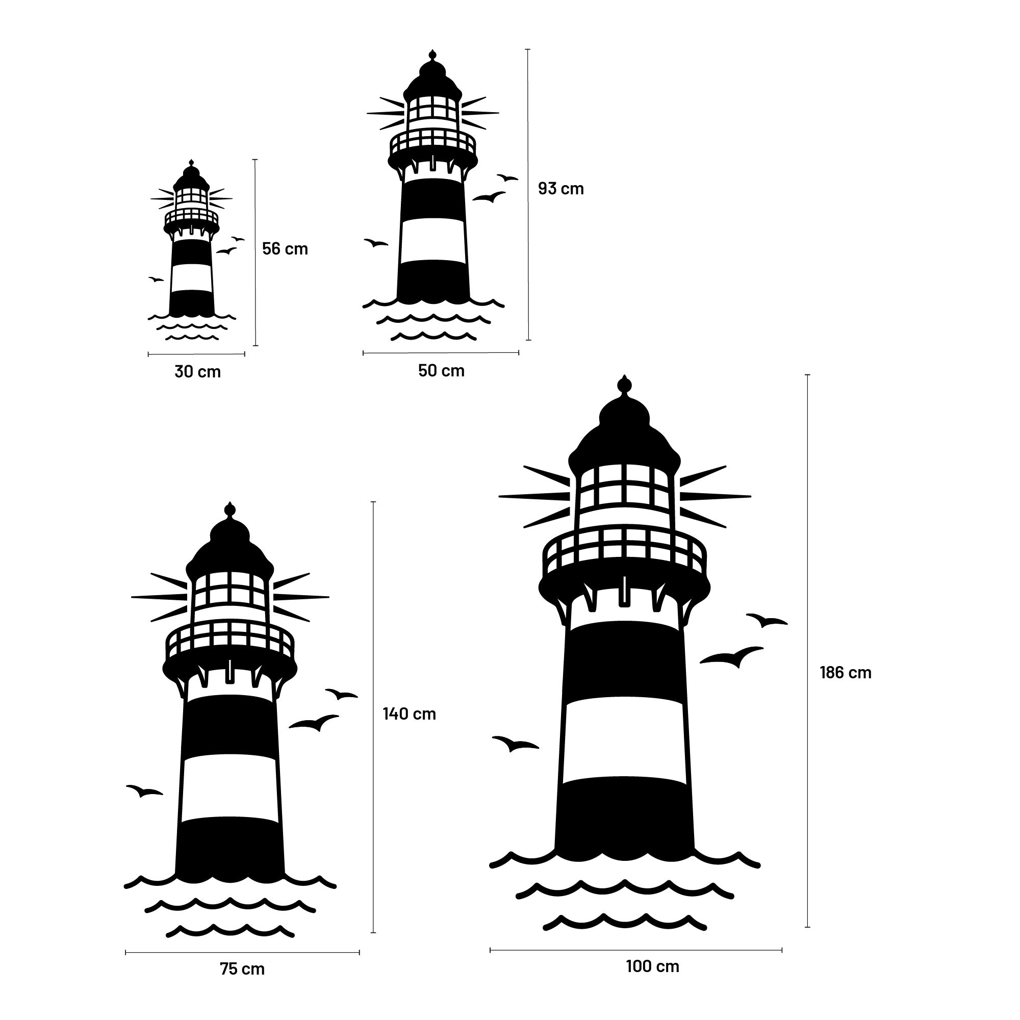 Aufkleber „Leuchtturm“