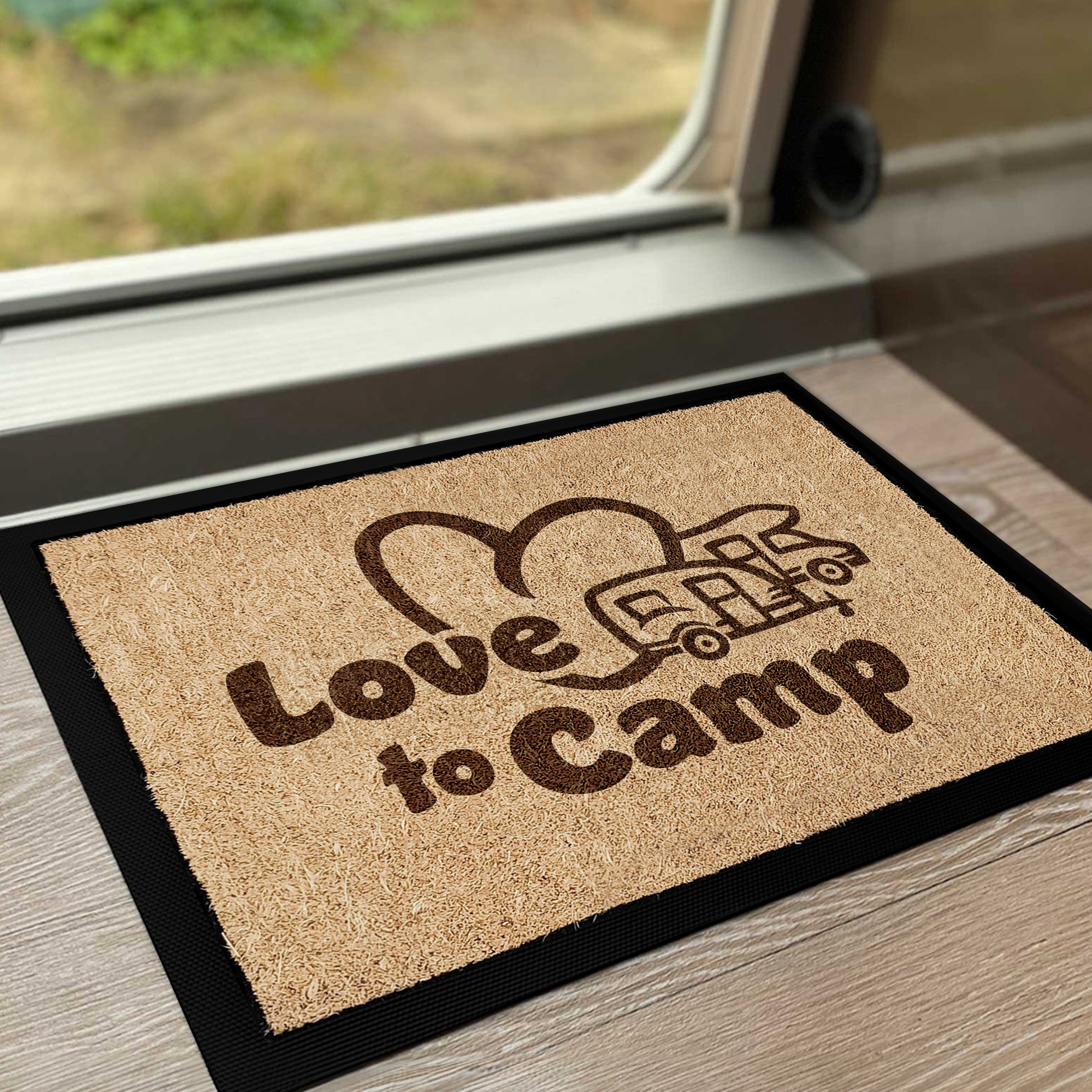 camping fußmatte zelt Camping Fussmatte "Love2Camp"