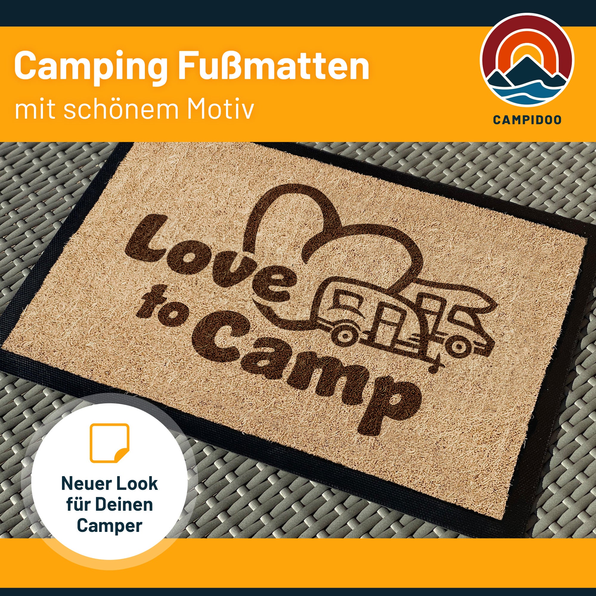 Camping Fussmatte "Love2Camp"