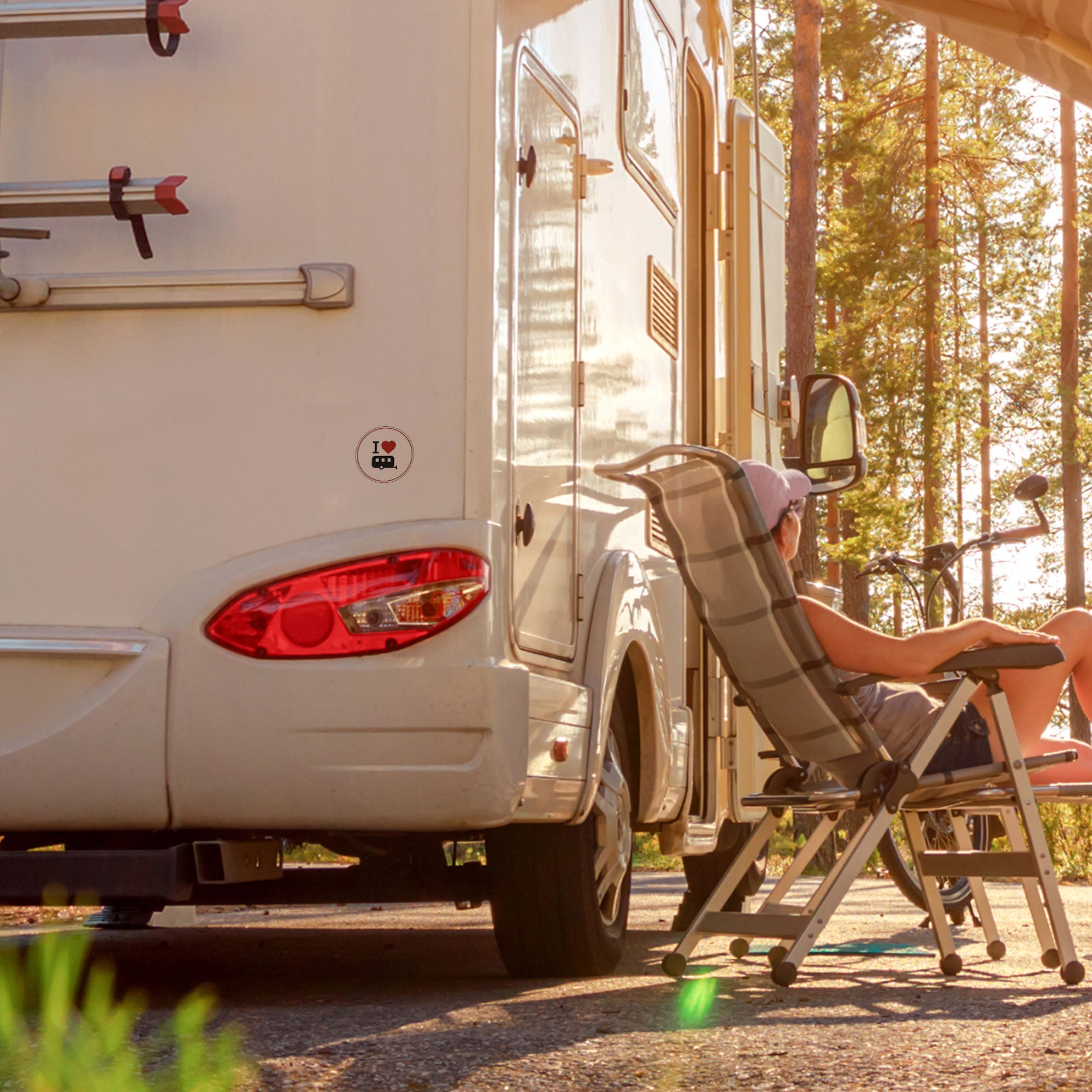 Camping Aufkleber "My Love"