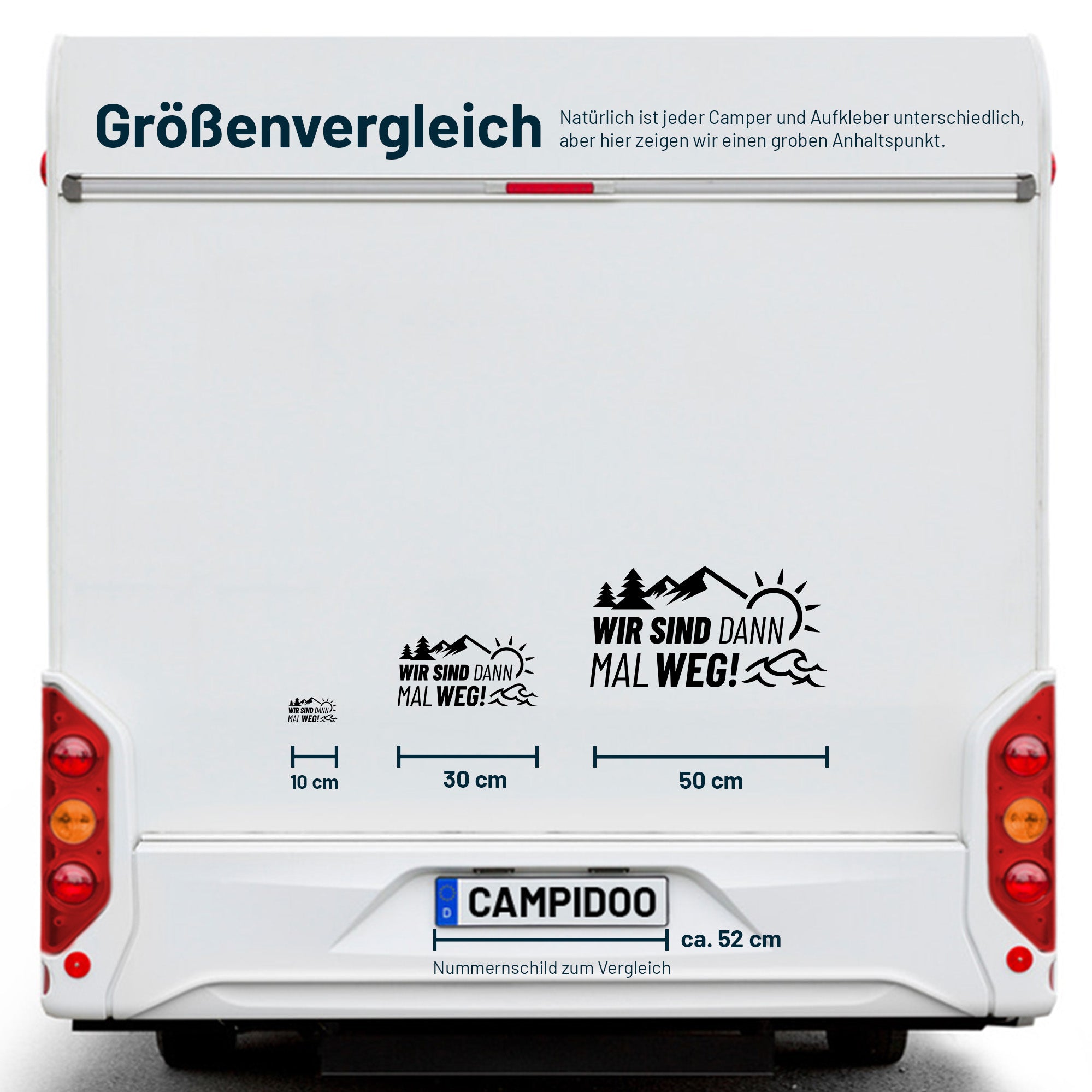 Aufkleber „Wir sind dann mal Weg"
