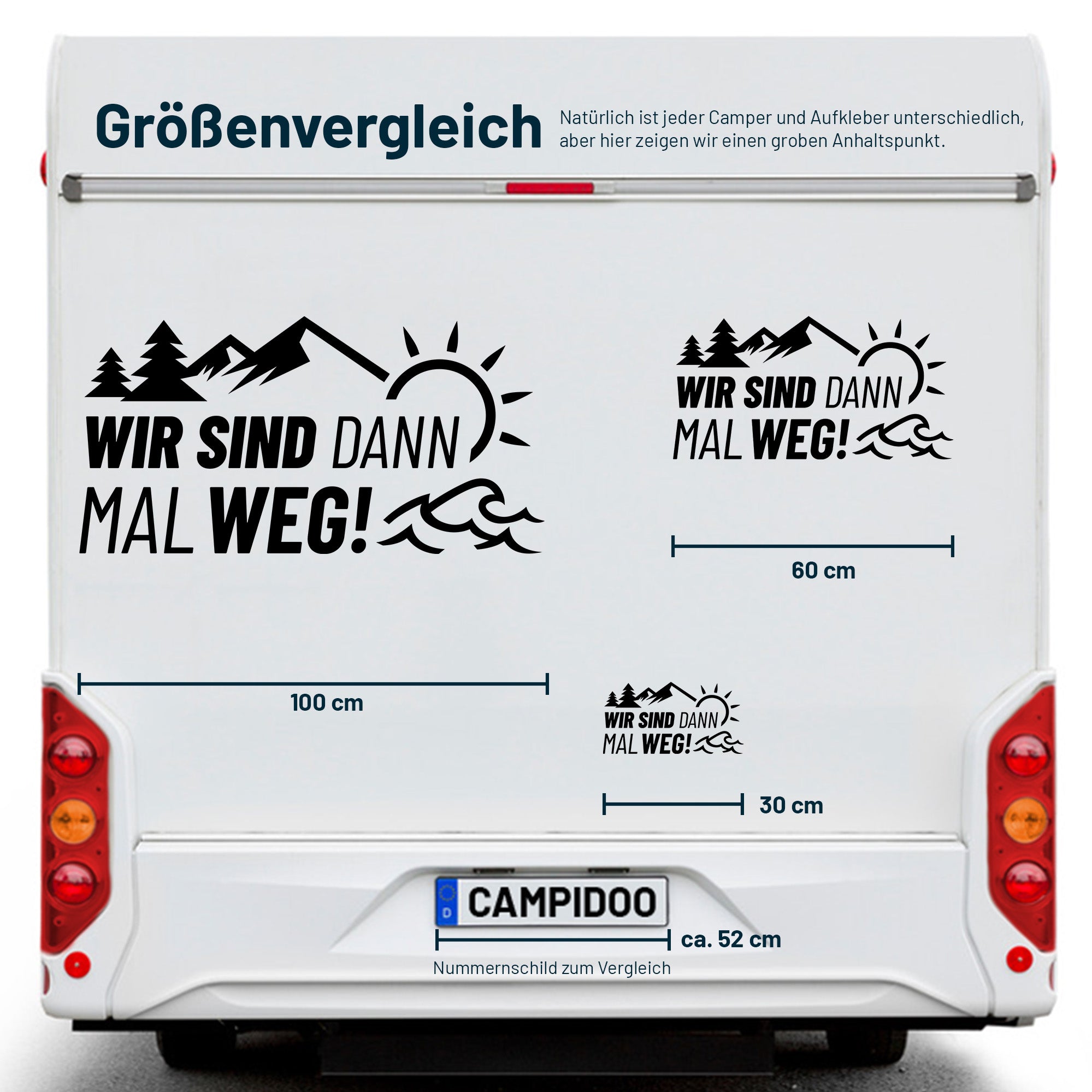 Aufkleber „Wir sind dann mal Weg"