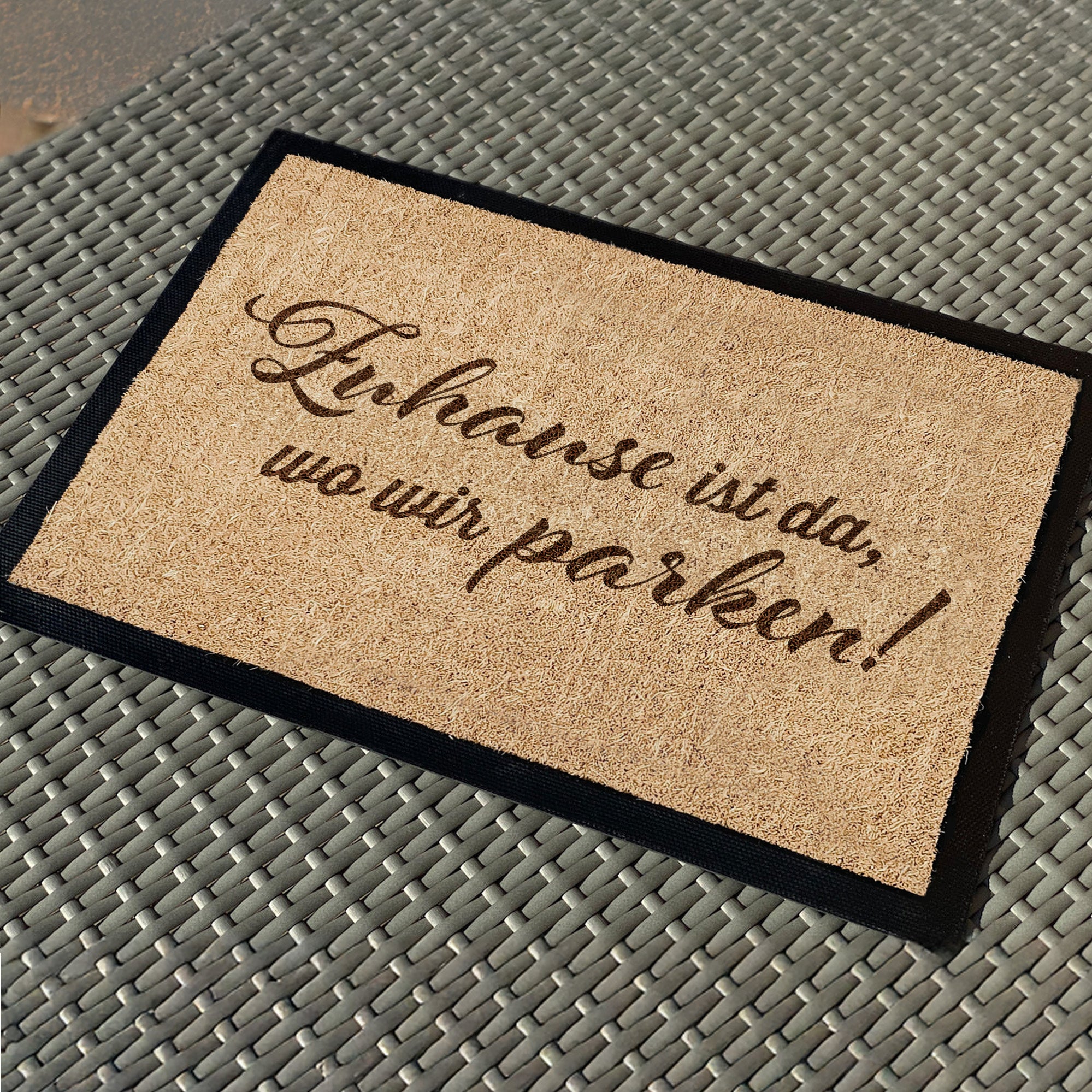 Doormat "Pension Grandma & Grandpa - "Wood"