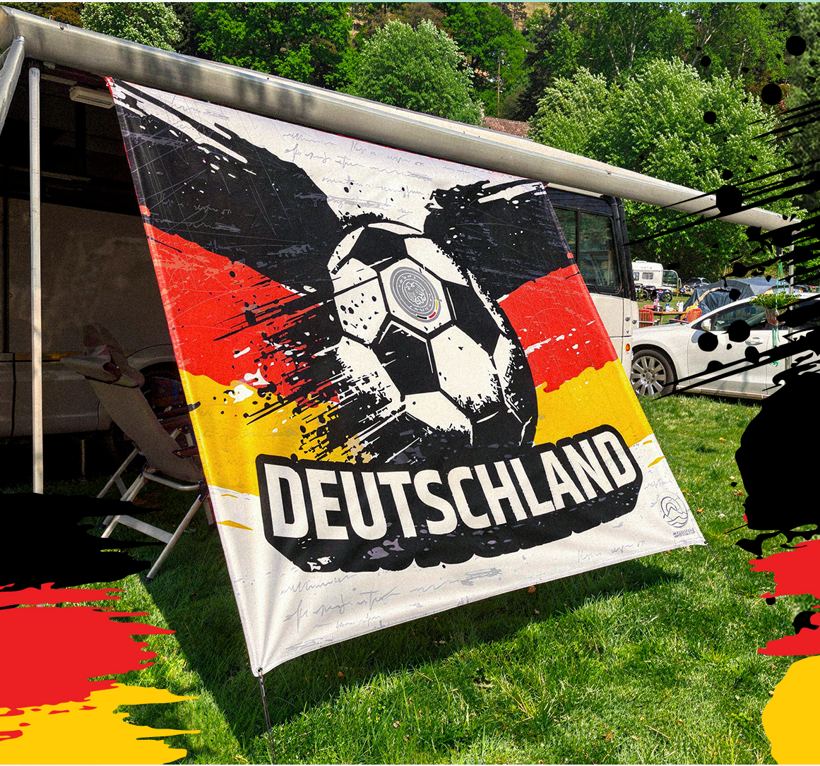 WM Sonnensegel "Deutschland" 200 cm x 250cm