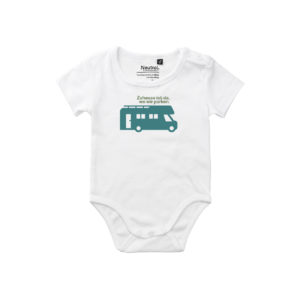 Baby Body Kurz mit dem Aufdruck Wohnmobil Zuhause