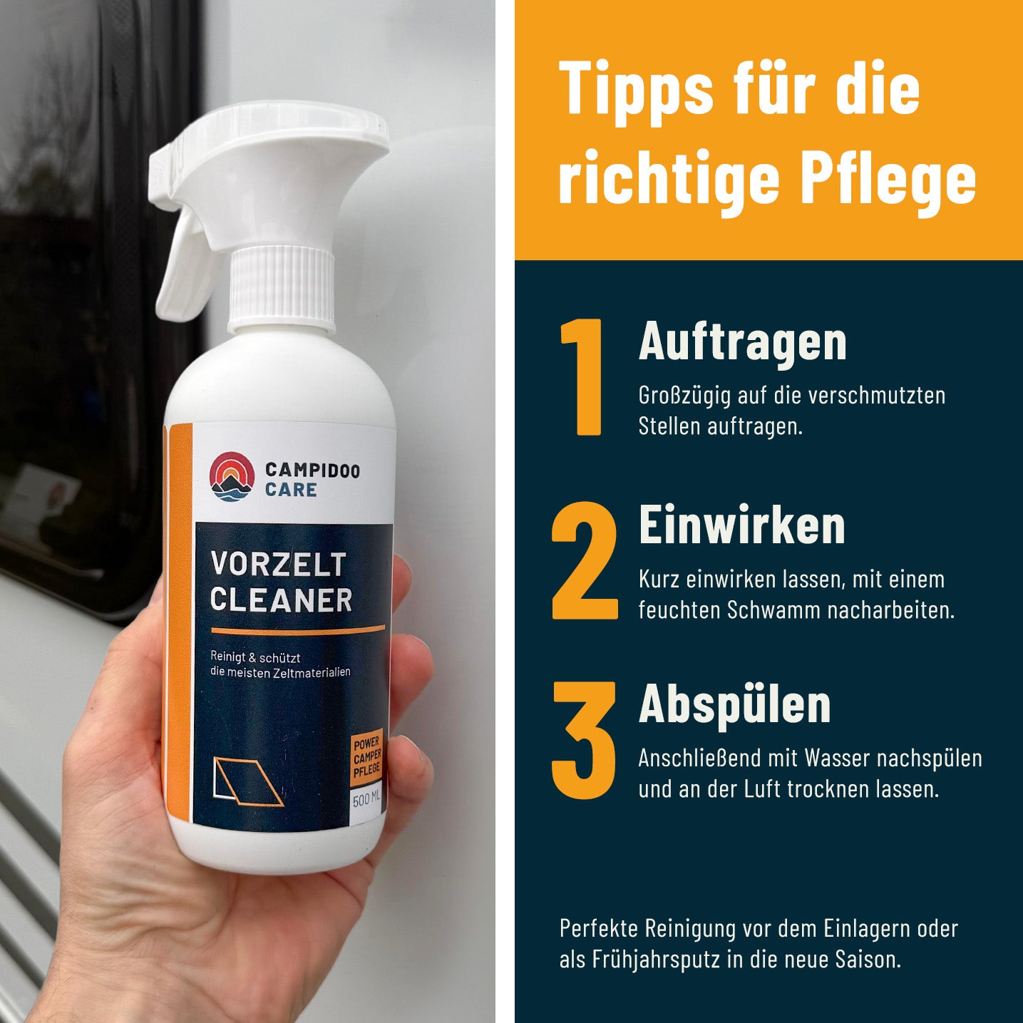 SPAR-SET: 9-teiliges Premium-Pflegeset für Camper (500ml Flaschen)