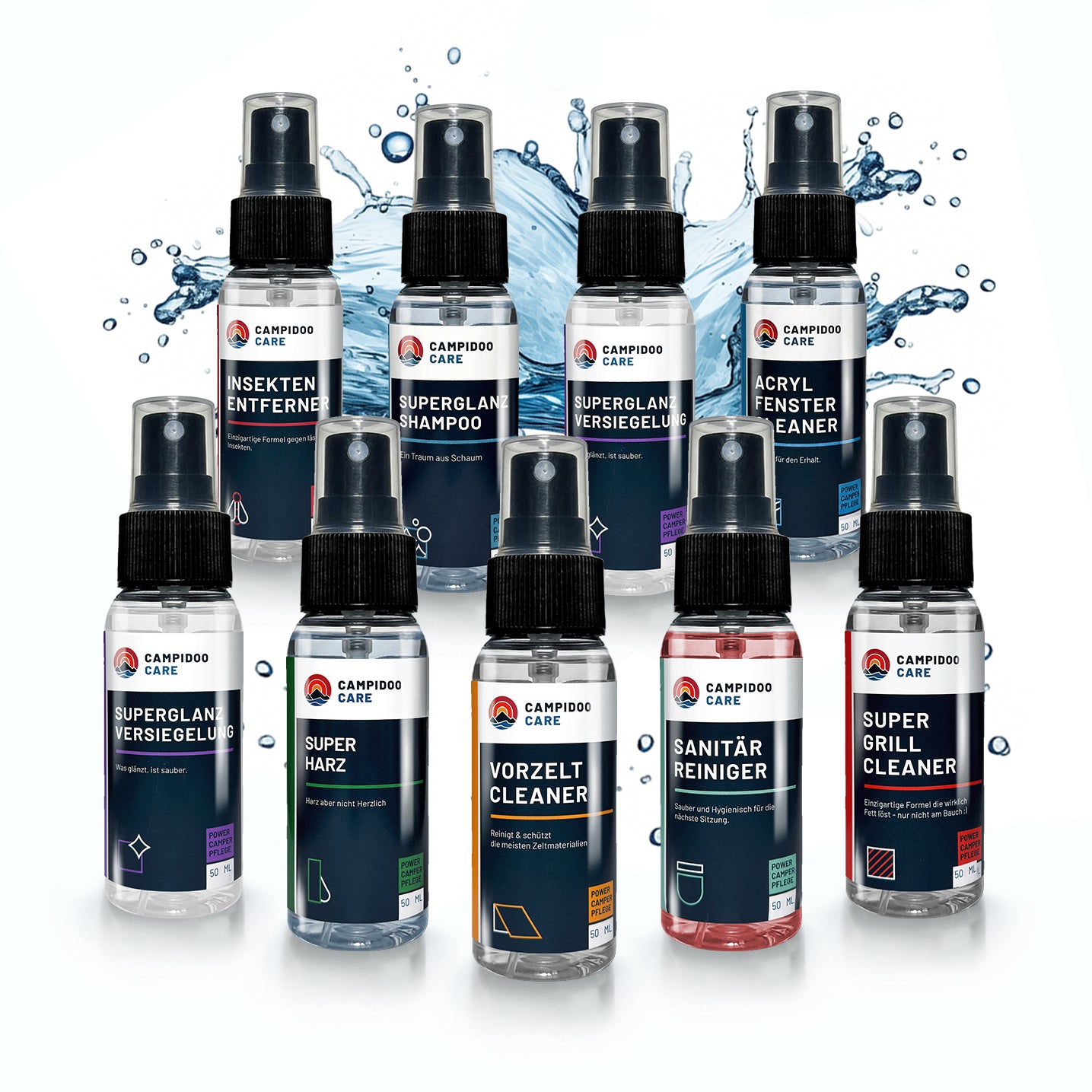 VERTRAU-MIR-SET: 9-teiliges Reinigungs Tester-Set mit je 50ml