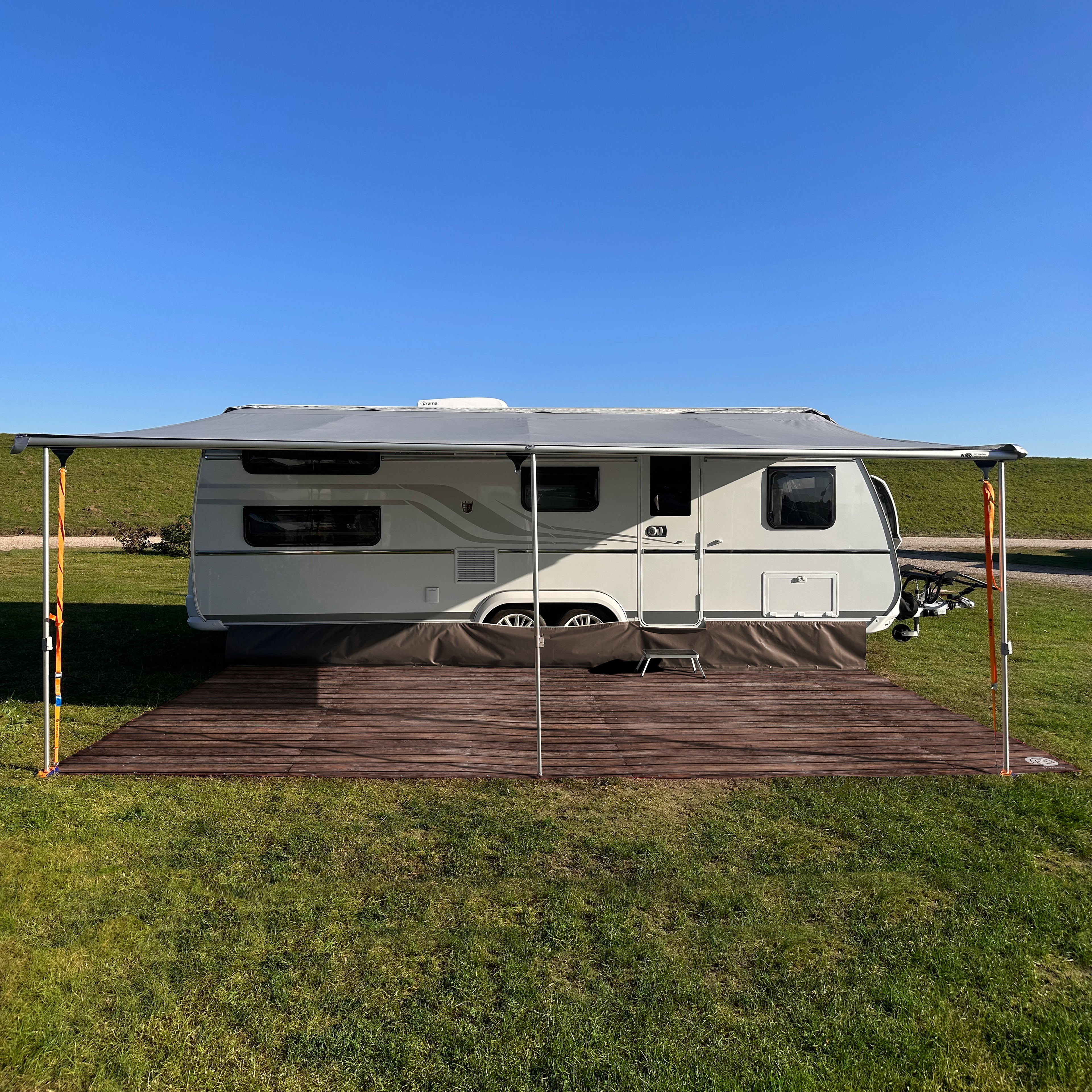 PREMIUM awning carpet for WIGO Rolli Plus - "Vintage Wood"