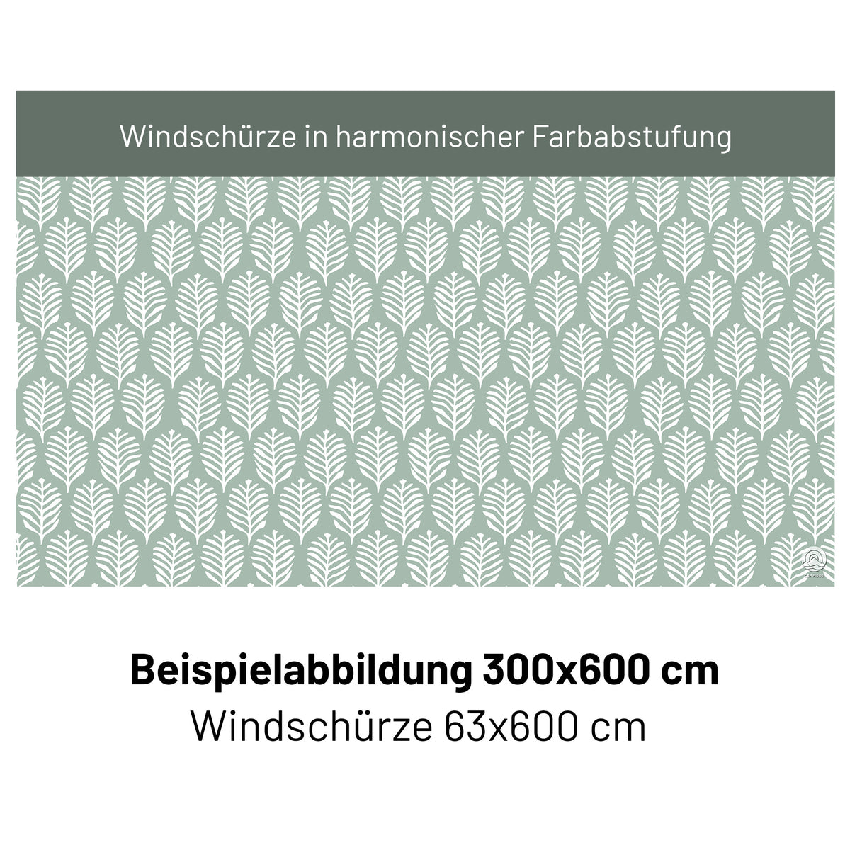 PREMIUM Vorzeltteppich für WIGO Rolli Plus - "Sage Garden"