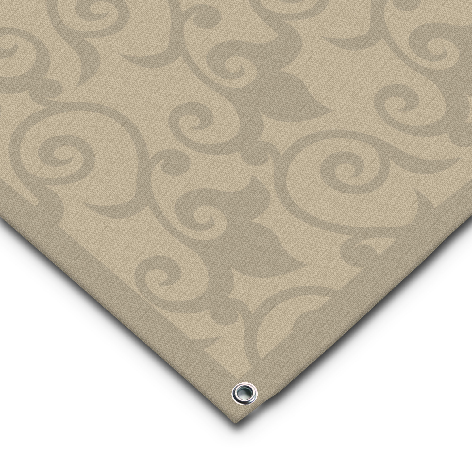 Einteiliger PVC Vorzeltteppich - "Ornament Beige"