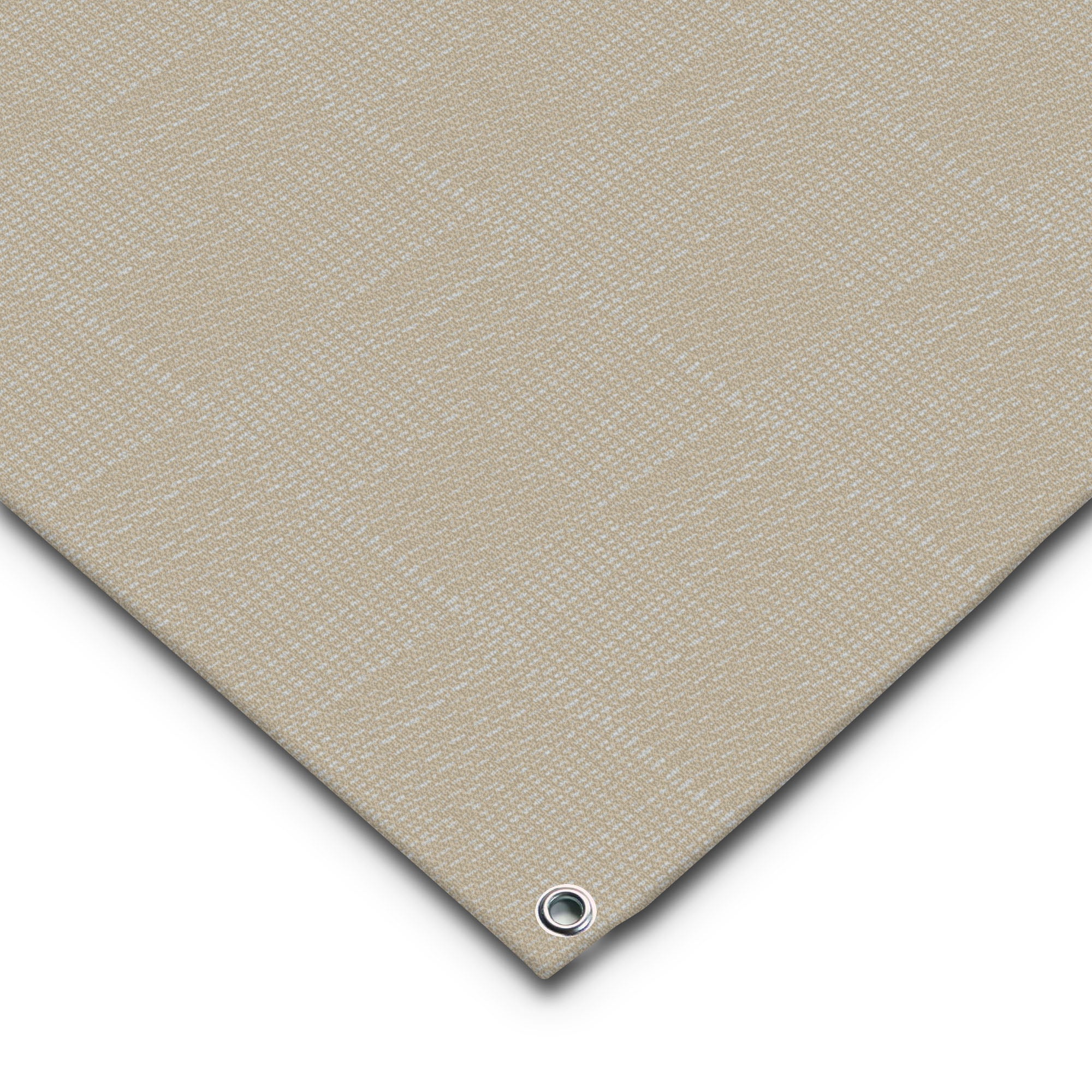 PREMIUM Vorzeltteppich mit abnehmbarer Windschürze - "Schraffiert Beige"