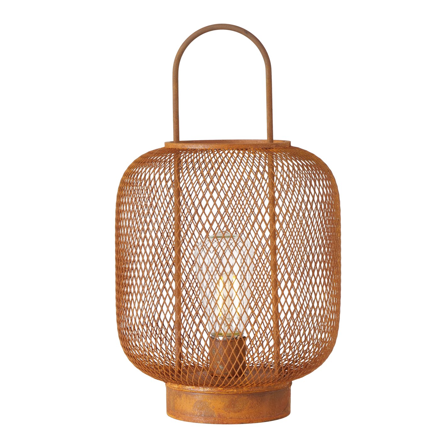 LED-Tischlampe Rumea im Rostlook