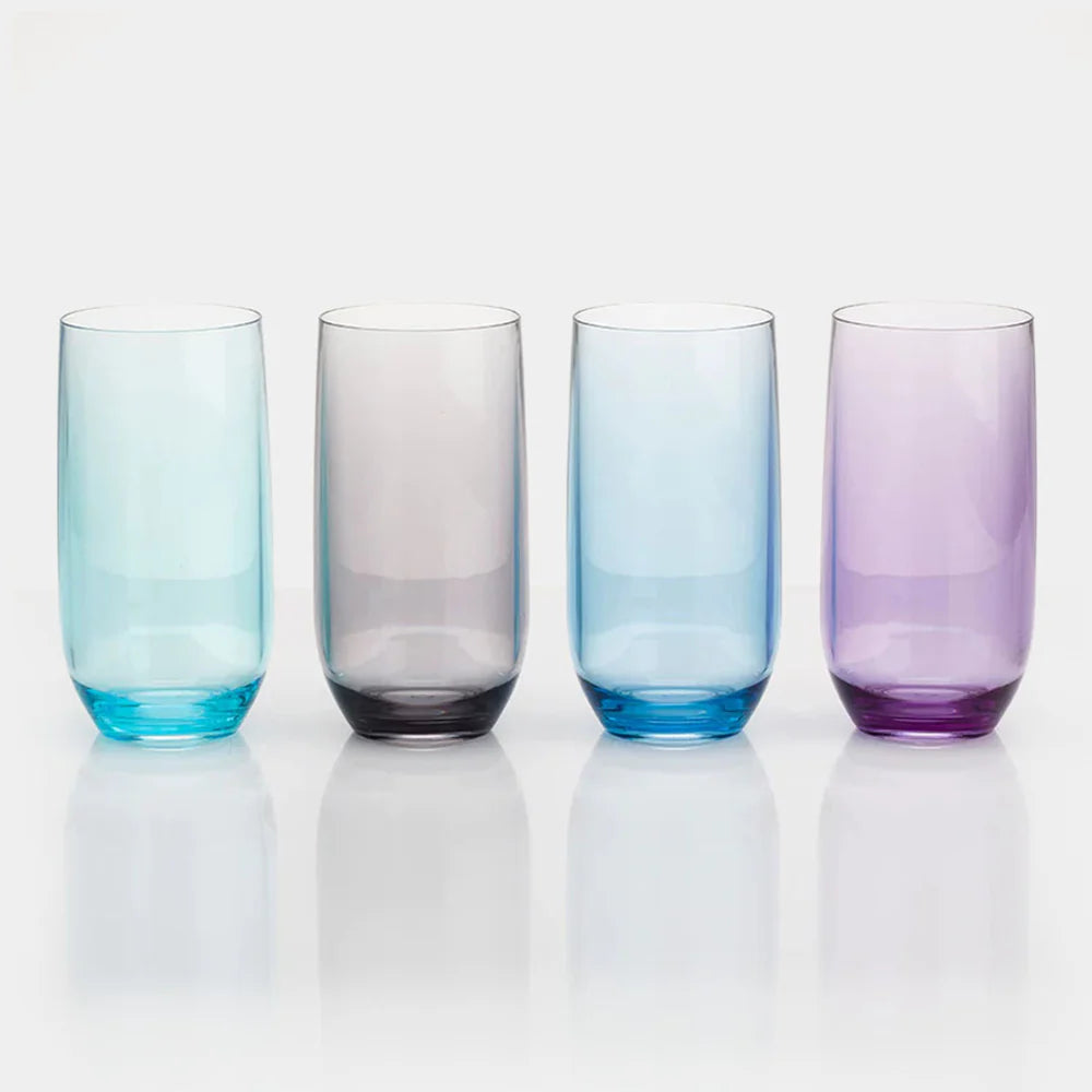 Trinkgläser MOONSTONE 4er Set Acryl 450 ml
