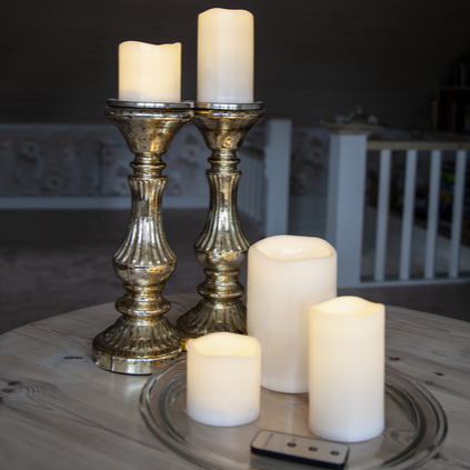 LED-Stumpenkerzen Set Paul 5-teilig