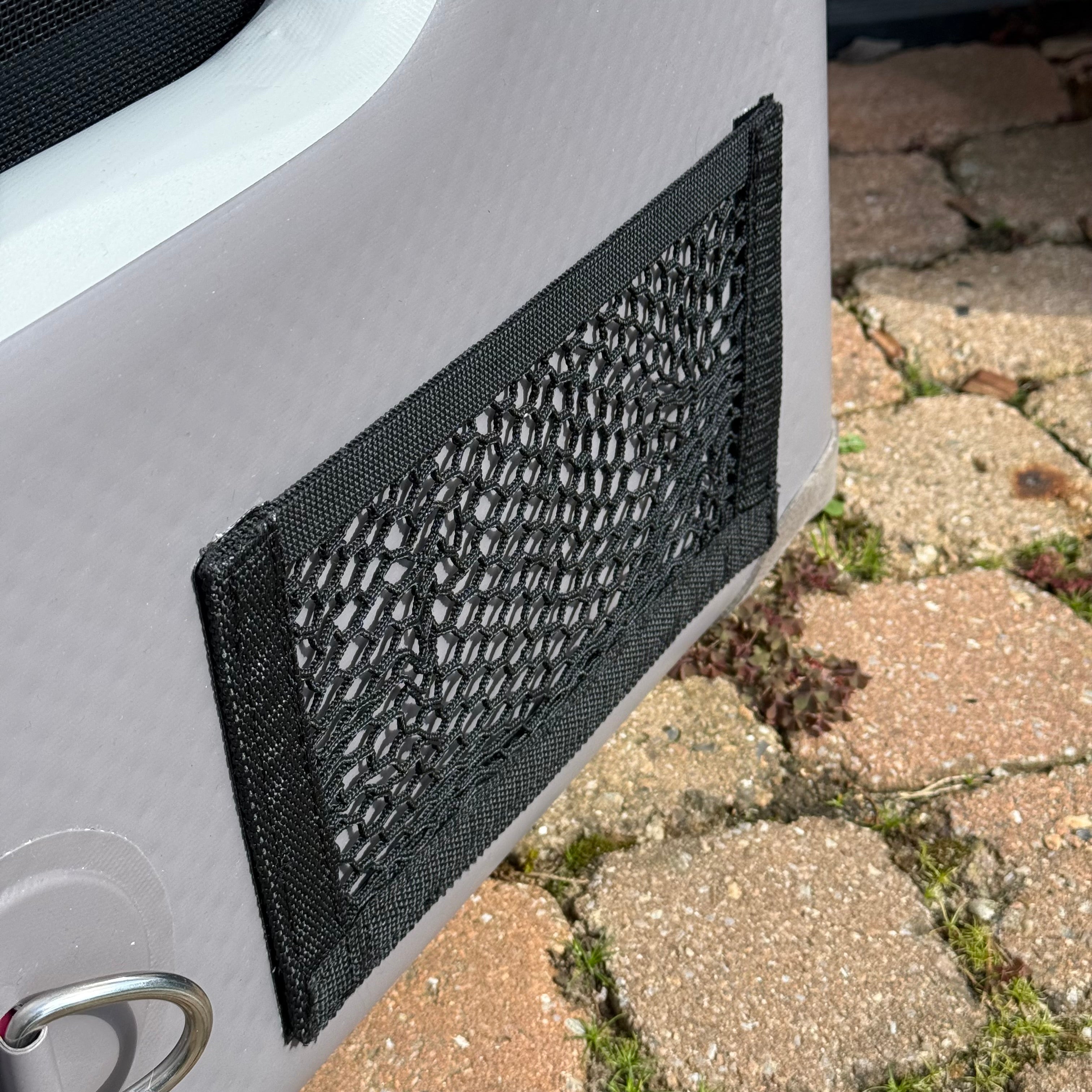 Aufblasbare Hunde Transportbox mit seitlichem Eingang