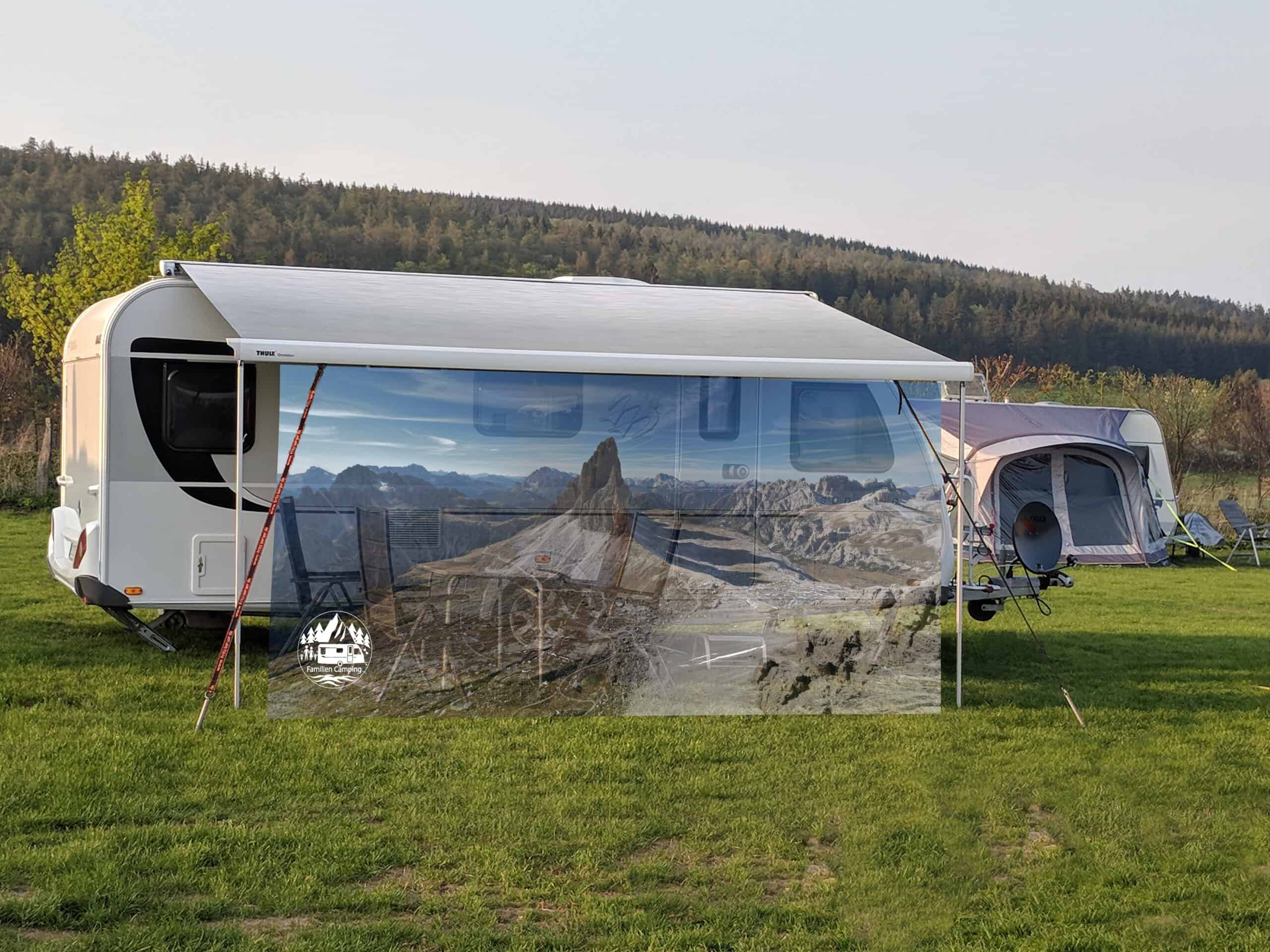 omnistor markise wohnmobil Markisen-Sichtschutz Familien Camping Edition