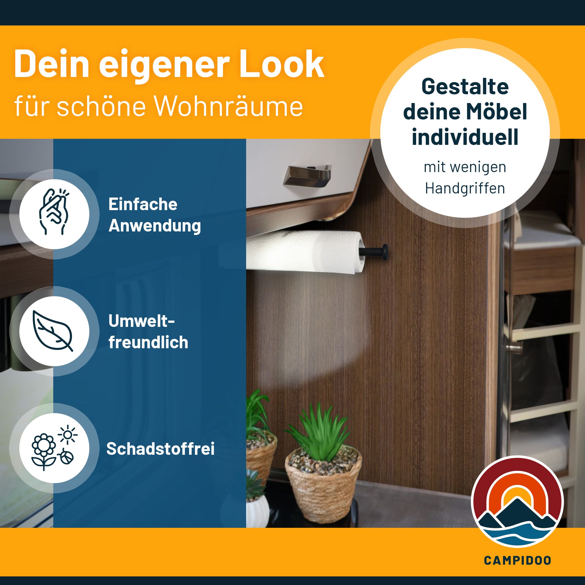 3D Holz-Dekor Möbelfolie Classic Walnut