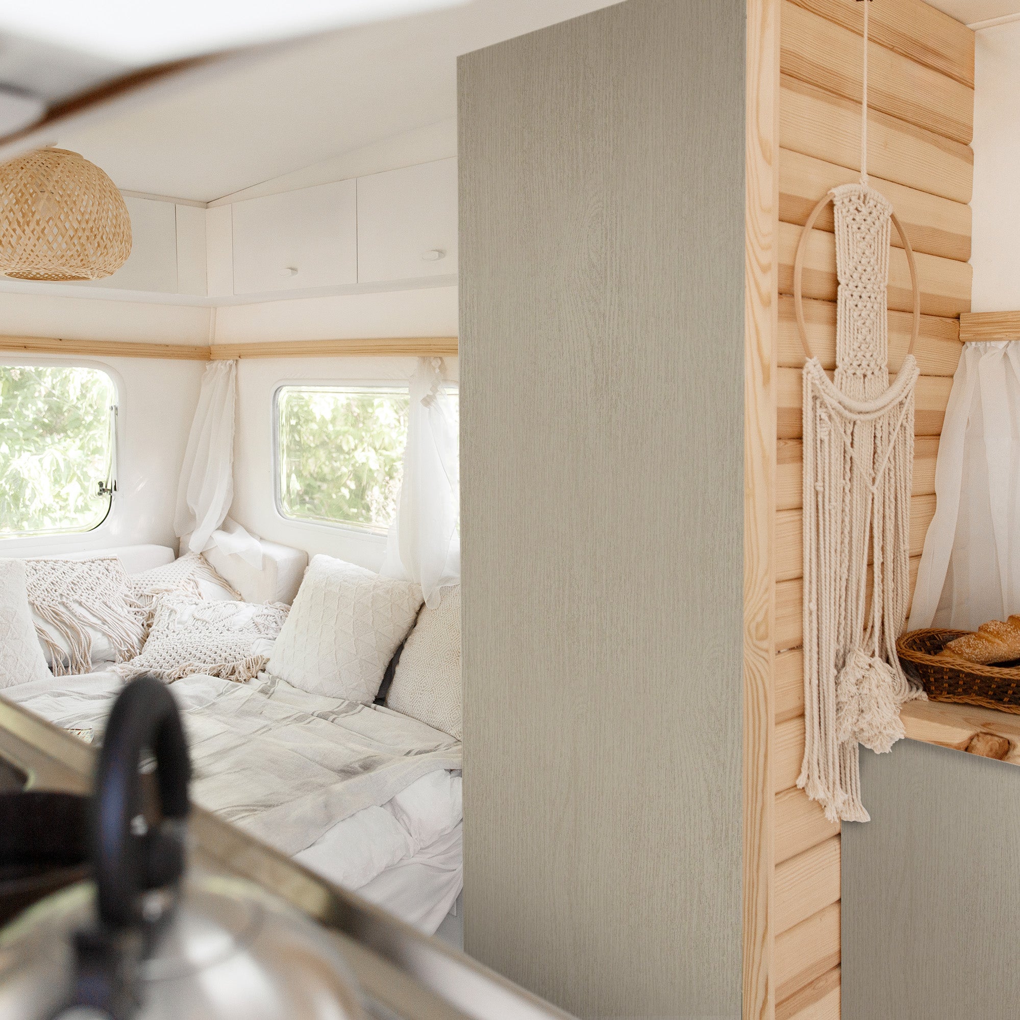 3D Holz-Dekor Möbelfolie Crispy Beige