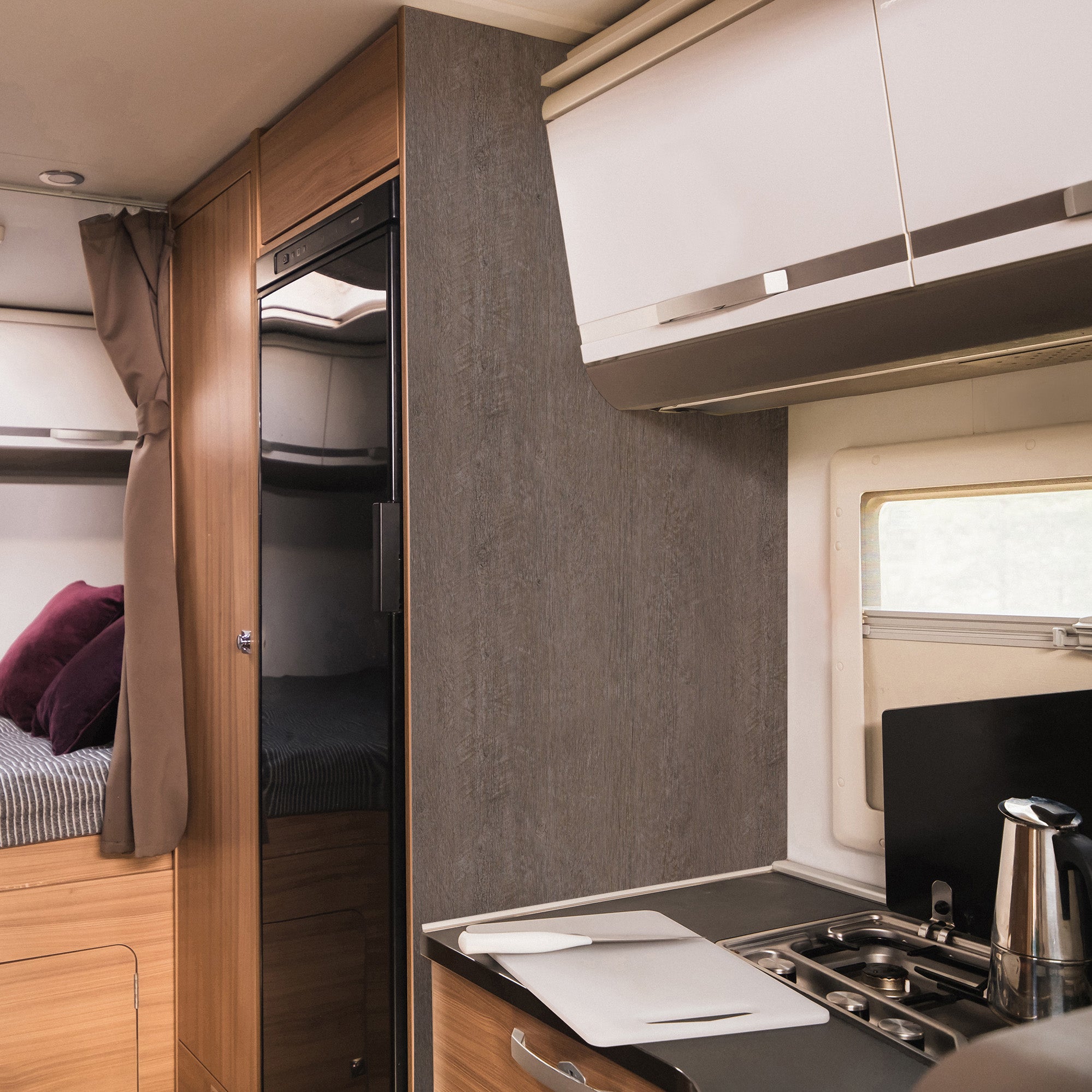3D Holz-Dekor Möbelfolie Grey Line Oak