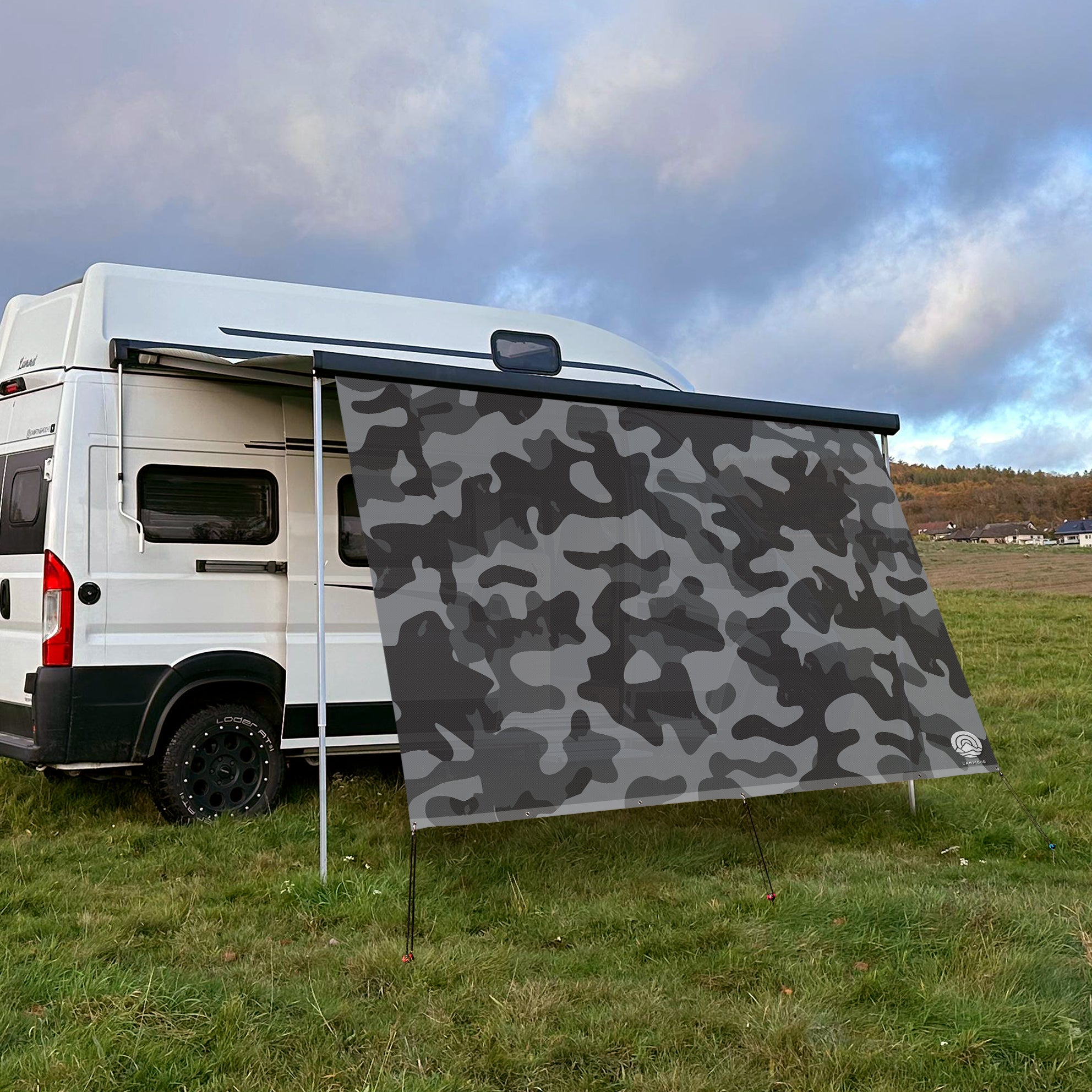 Sonnensegel CAMOUFLAGE Grau