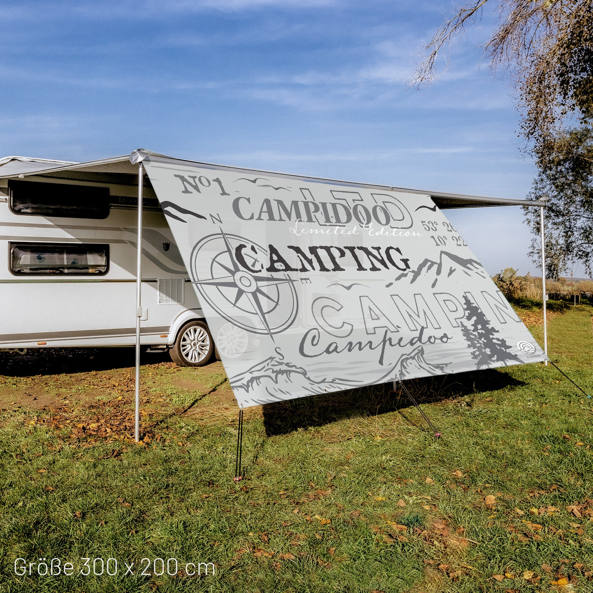 Sonnensegel CAMPIDOO SELECTED Grau