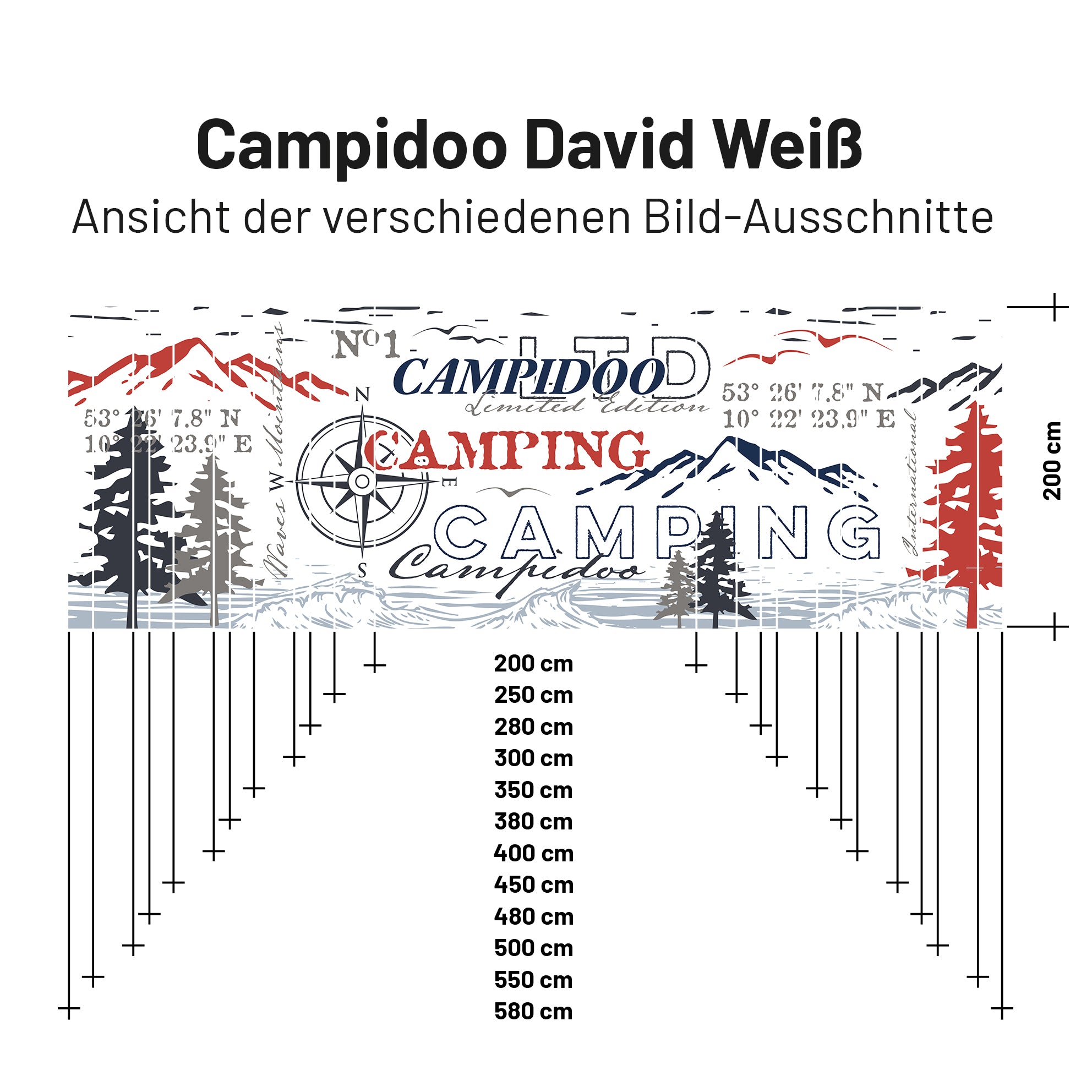 Sonnensegel CAMPIDOO SELECTED Weiß