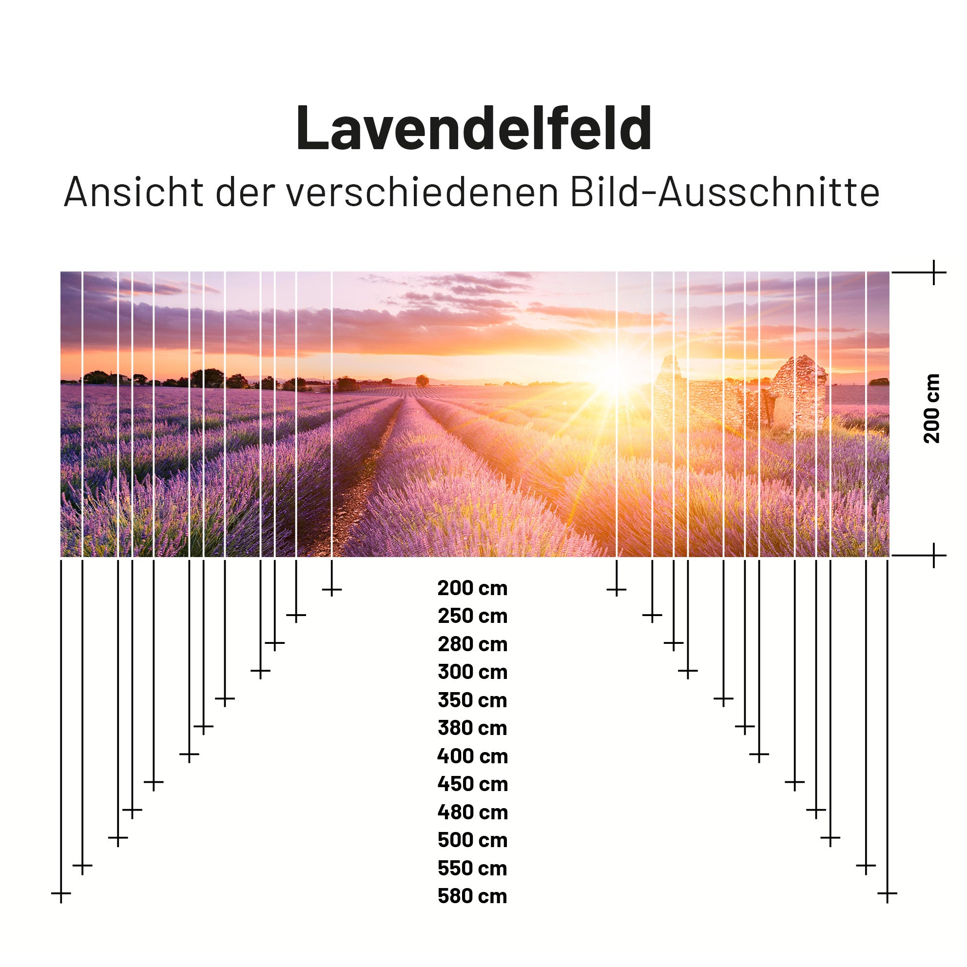 Sonnensegel LAVENDELFELD