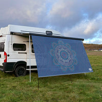 Textile sun sail MANDALA 2 200cm high